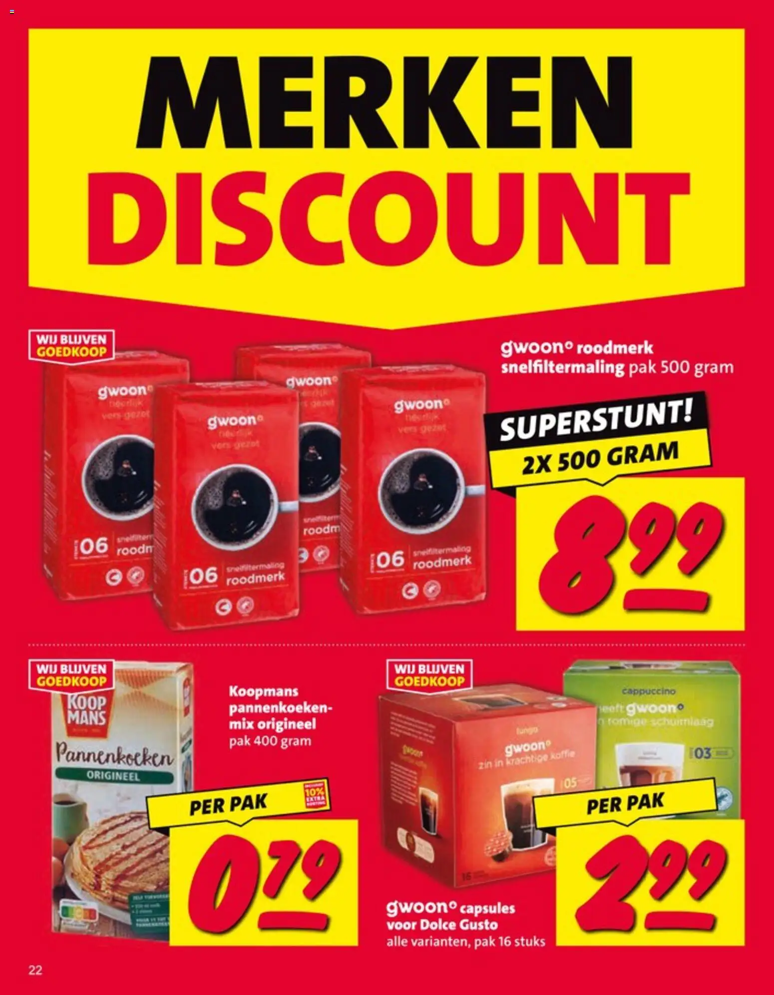 {H1} | Pagina: 22 | Producten: Koffie, Pannenkoeken, Cappuccino