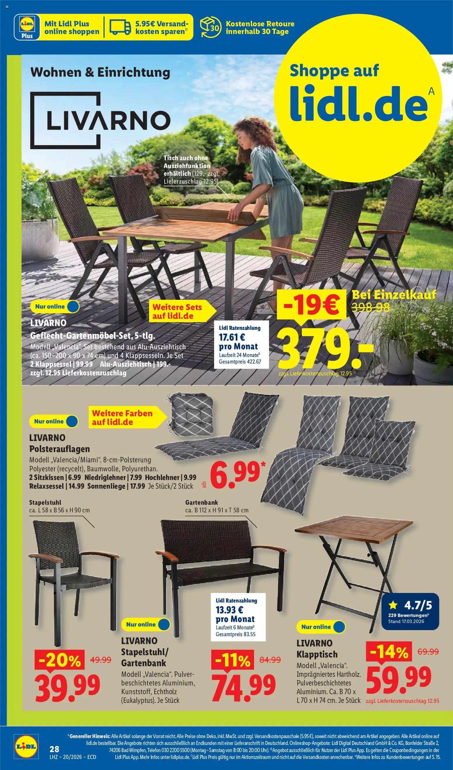 Lidl Prospekt – gültig ab 11.05.2026 | Seite: 10 | Produkte: Relaxsessel, Tisch, Bad, Telefon