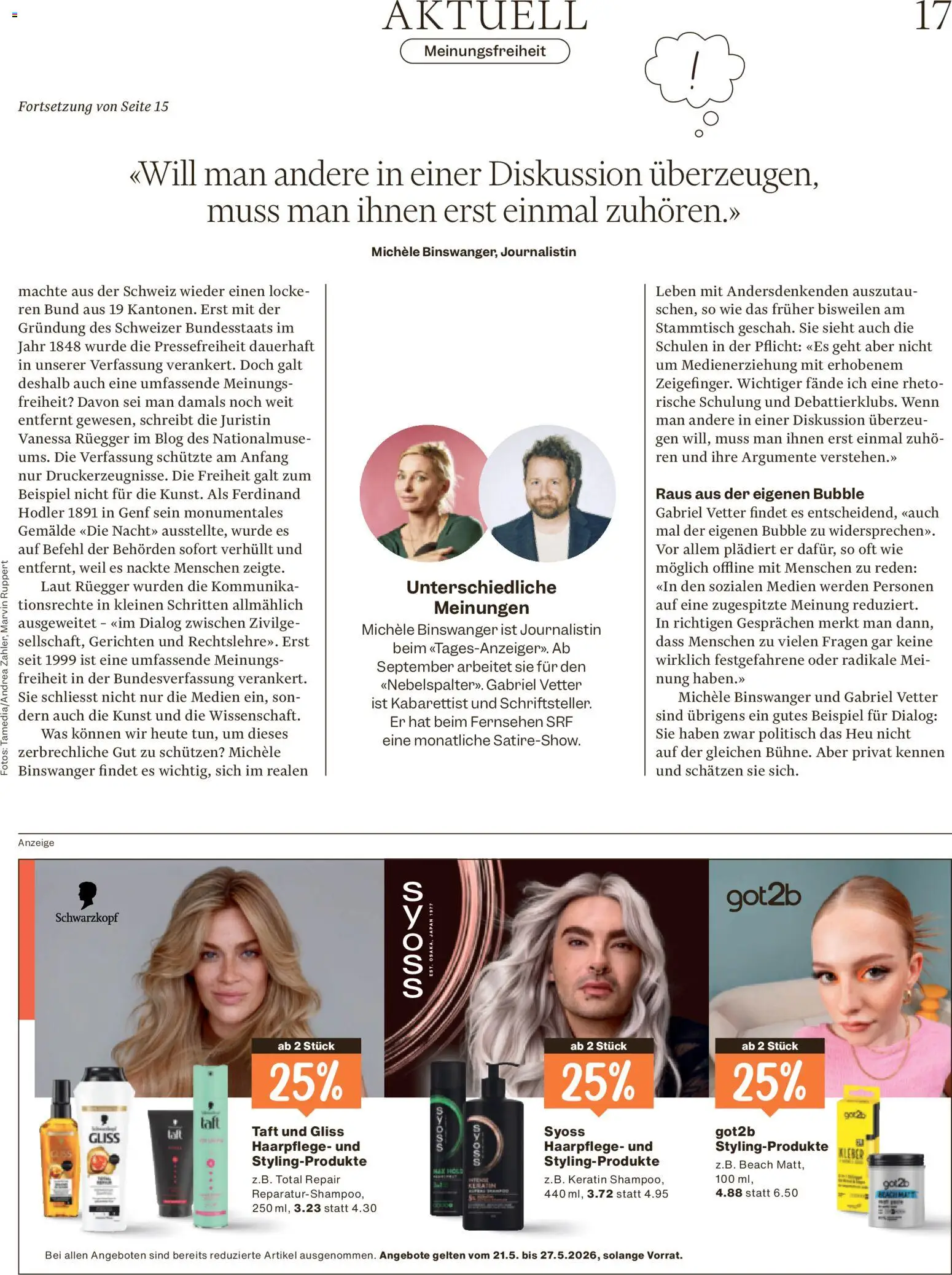 Migros aktionen Magazin – gültig ab 19.05.2026 | Seite: 17