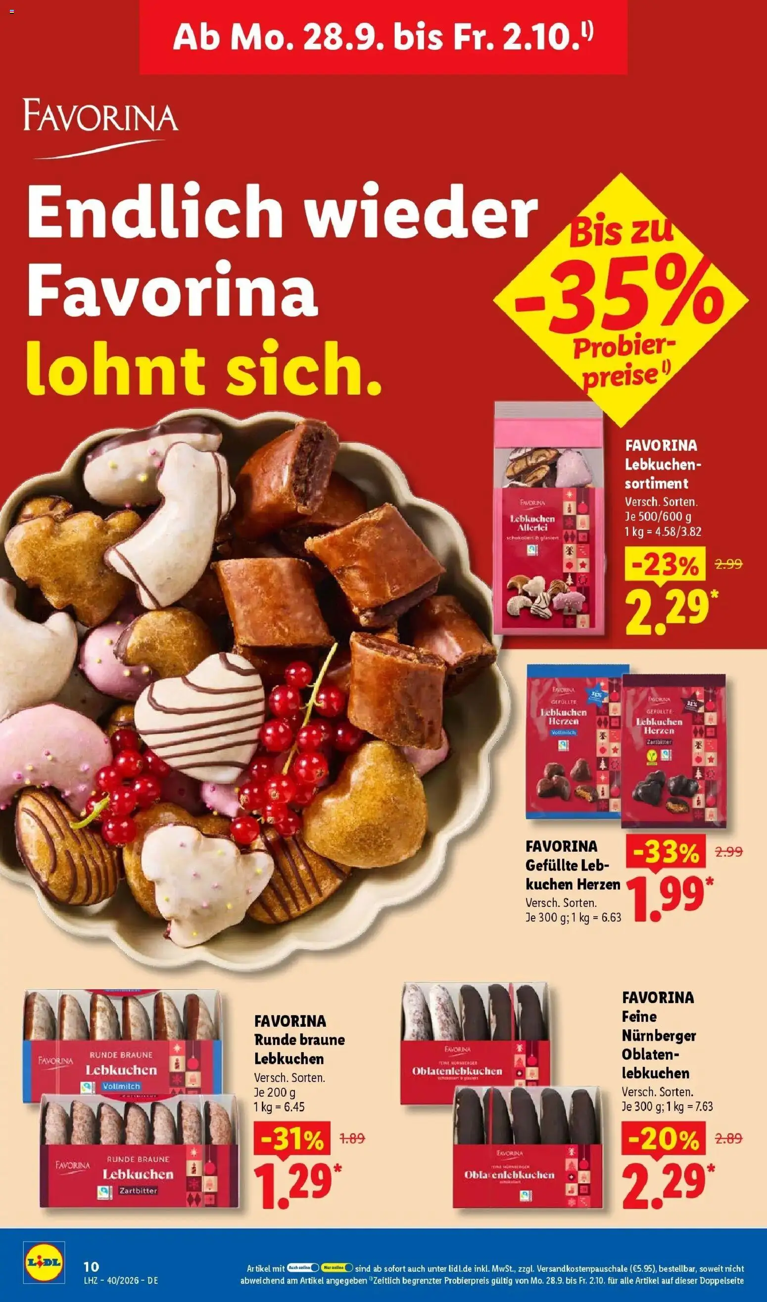 Lidl Prospekt Künzell (ab 28.09.2026) zum Blättern » Angebote | Seite: 22 | Produkte: Kuchen
