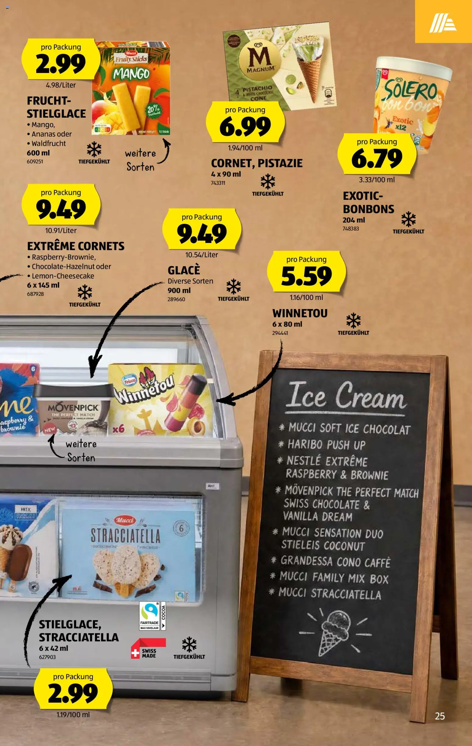 Aldi aktionen – gültig ab 23.07.2026 | Seite: 25 | Produkte: Magnum, Box, Ananas, Mango