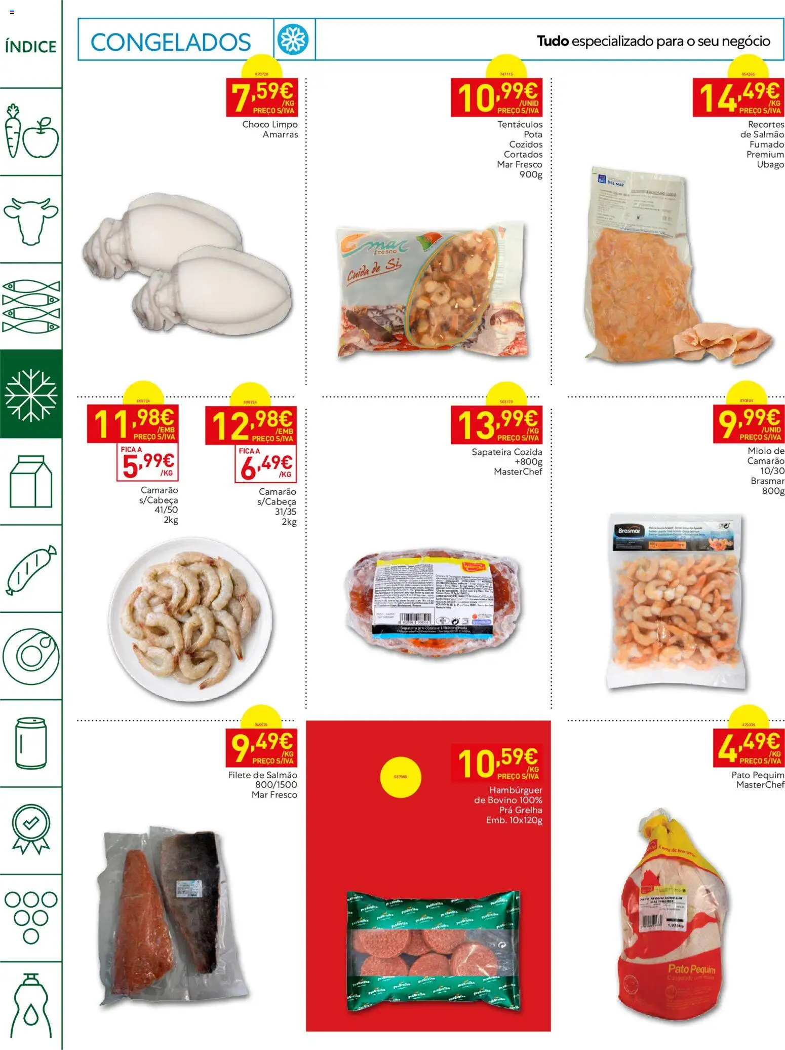 Recheio Horeca Madeira │ válido de 15/09/2026 | Página: 8 | Produtos: Filete de salmão, Camarão, Sapateira, Filete
