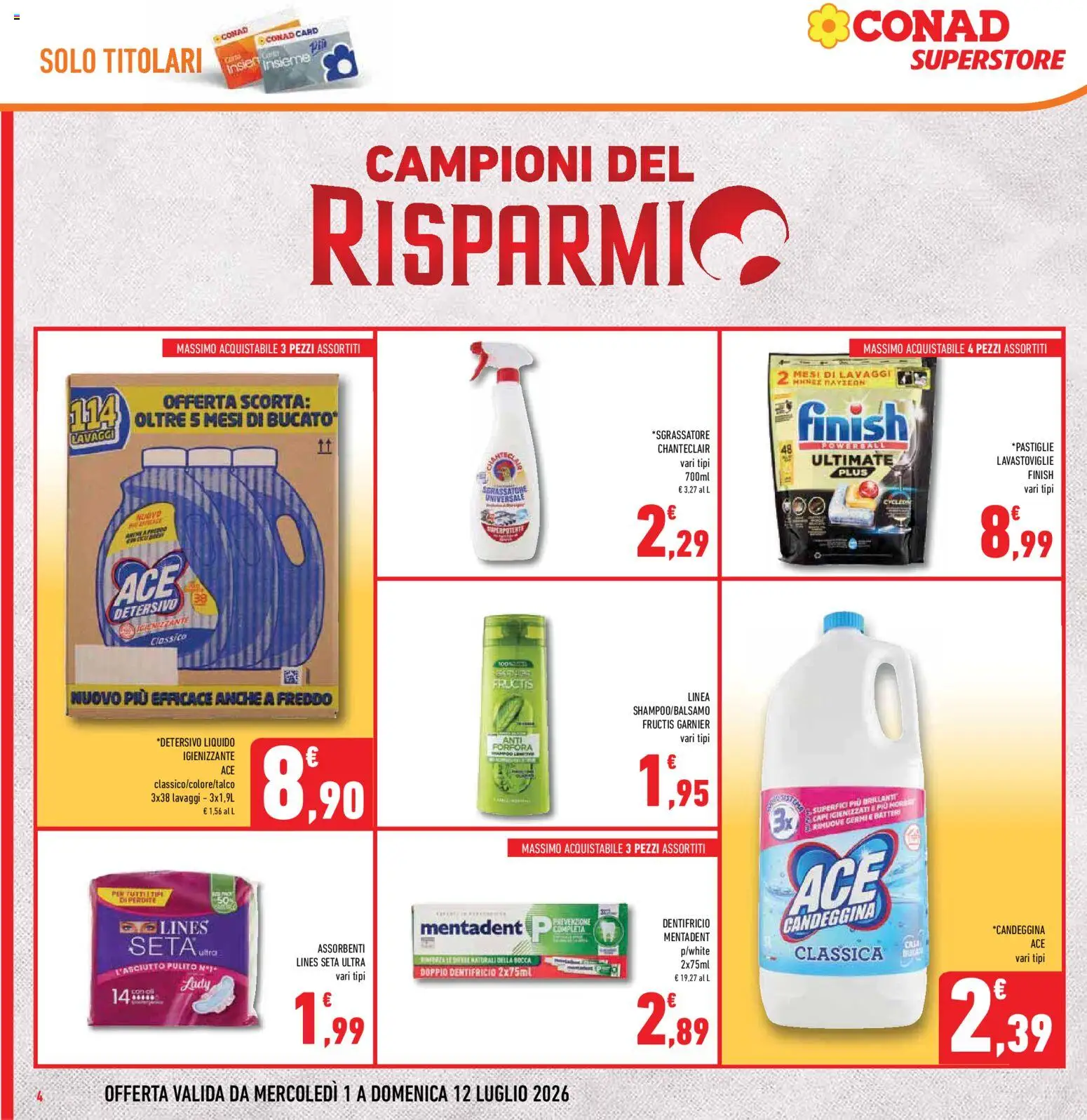 Volantino Conad del 01/07/2026 | Pagina: 4
