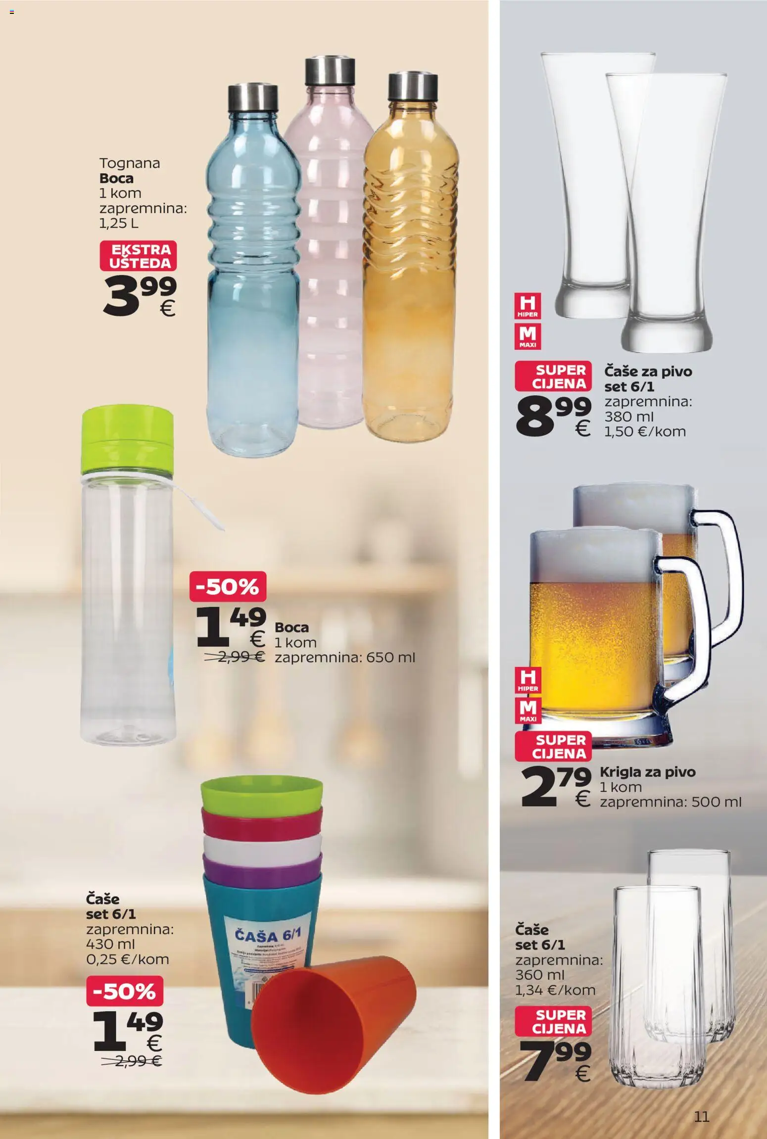 Tommy katalog | vrijedi od 12.10.2026 | Stranica: 11 | Proizvodi: Tognana, Pivo, Čaše
