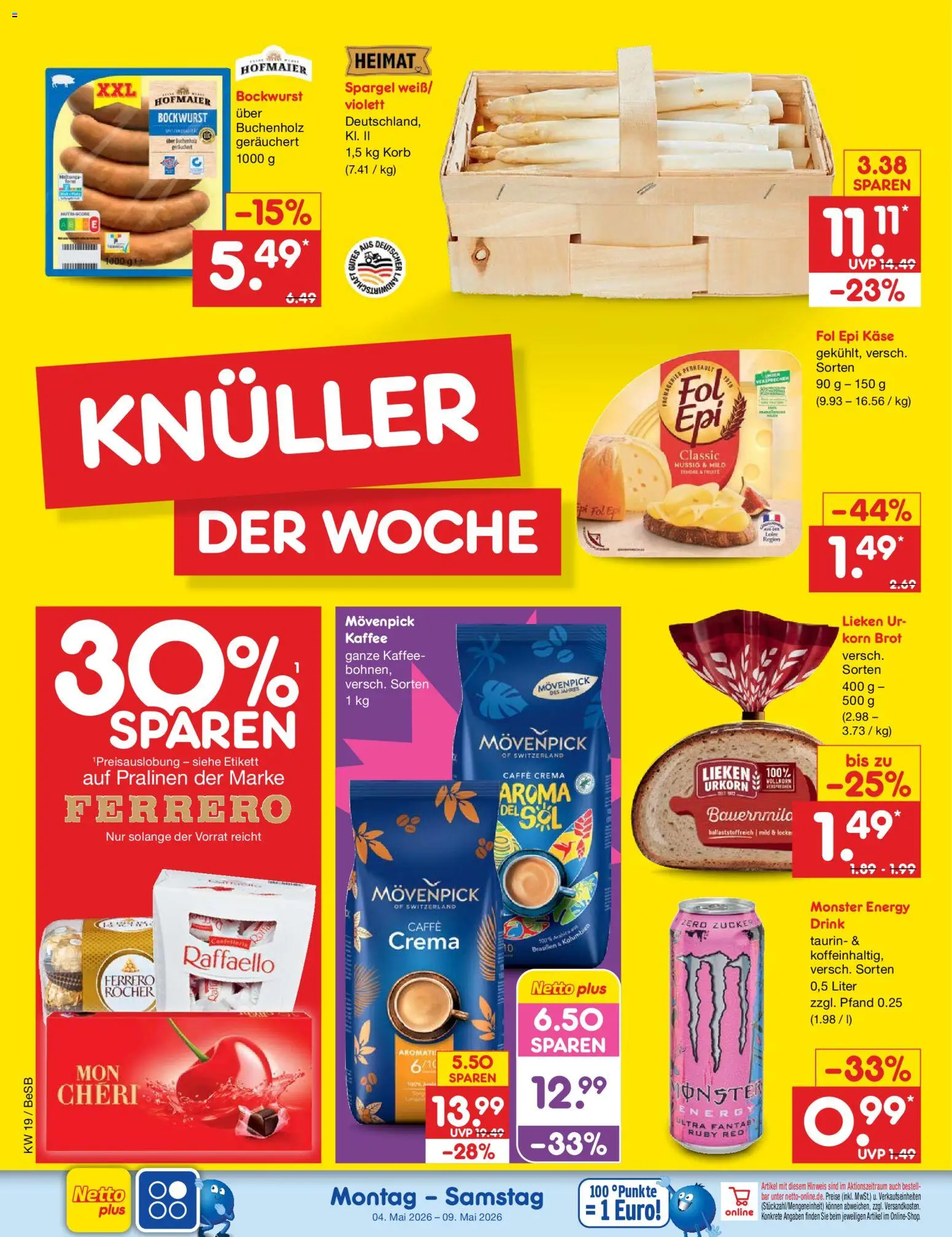 Netto Marken-Discount Super wochenende – gültig ab 07.05.2026 | Seite: 27 | Produkte: Energy, Käse, Korb, Monster