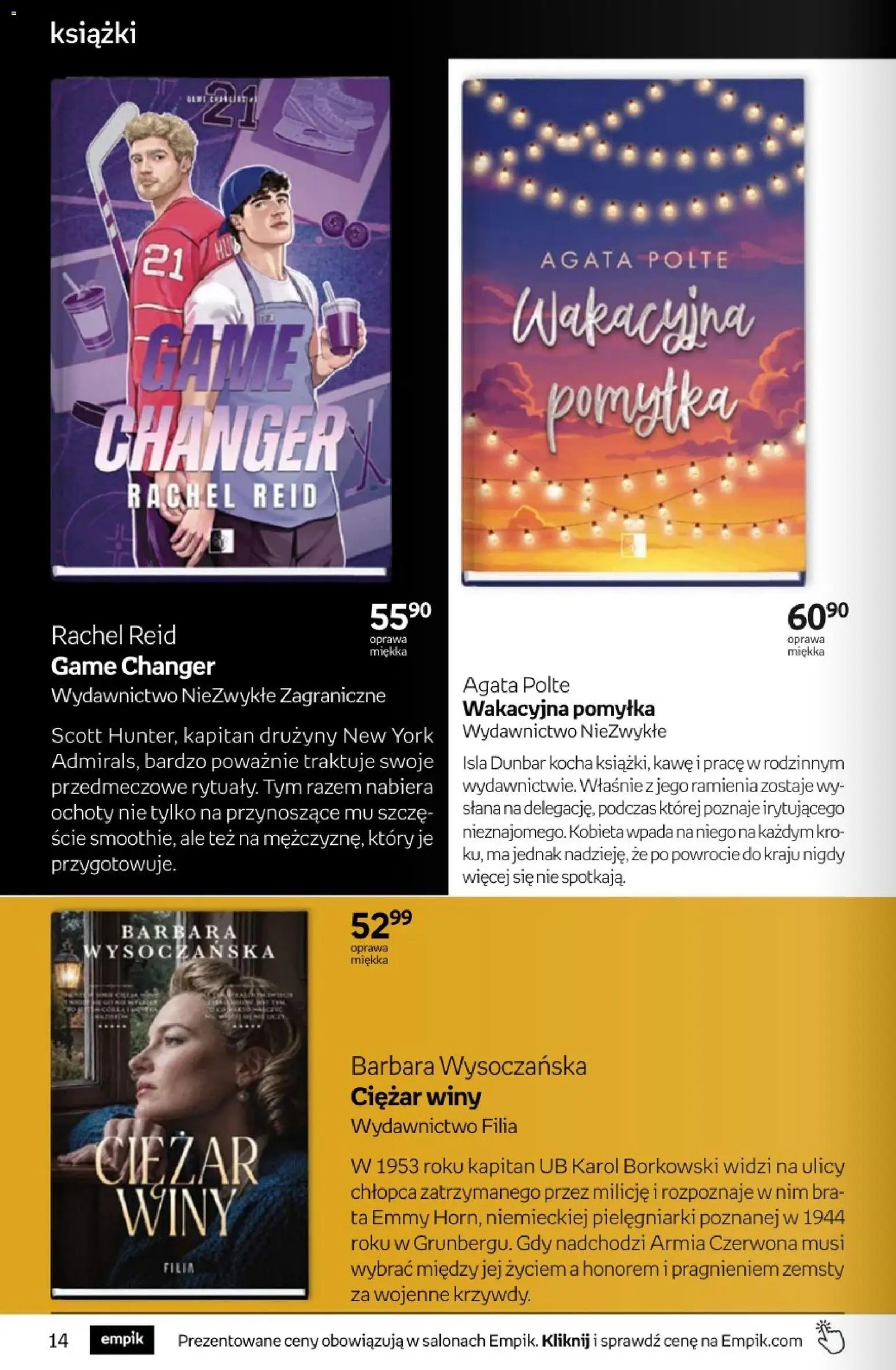 Empik promocje - Tom kultury Książki od 03.06.2026 | Strona: 14 | Produkty: Książki