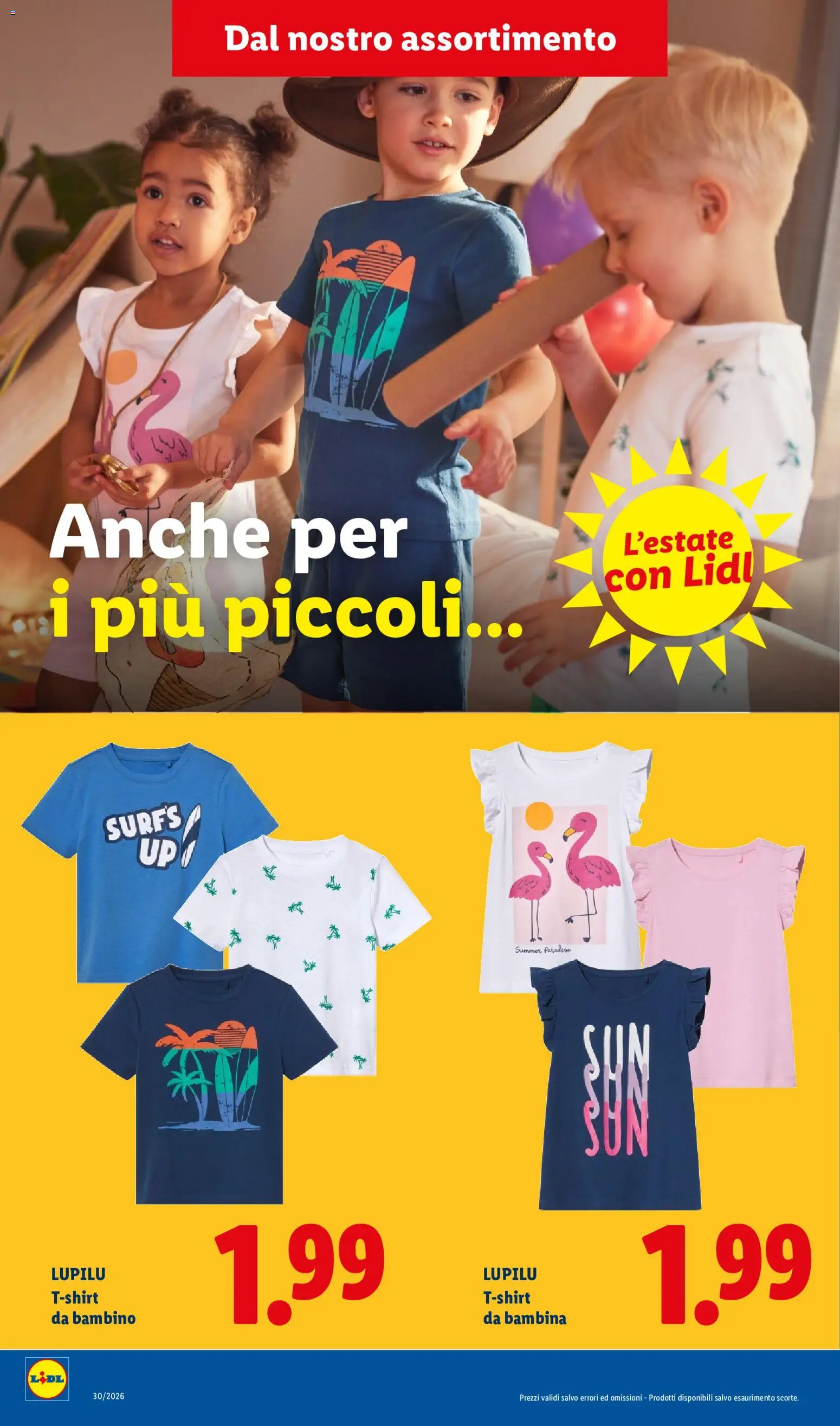 Volantino Lidl del 10/08/2026 | Pagina: 22 | Prodotti: T-shirt, Stampa