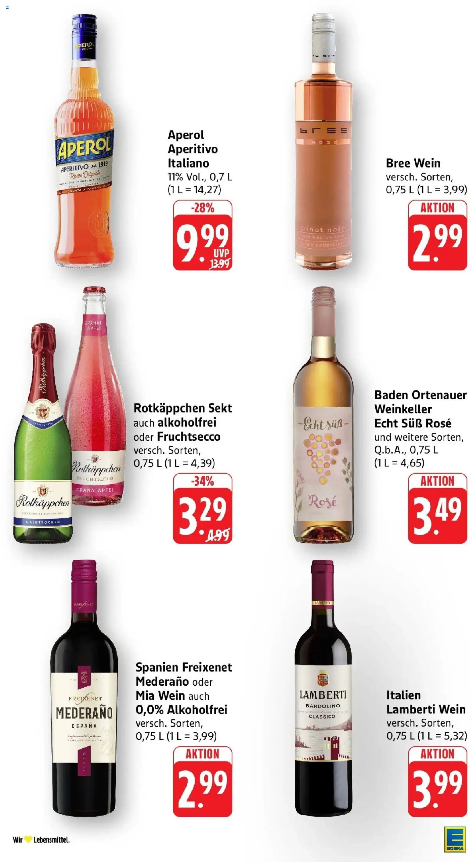 Edeka prospekt Pfalzgrafenweiler – gültig ab 22.06.2026 | Seite: 30 | Produkte: Sekt, Freixenet mederano, Fruchtsecco, Aperol