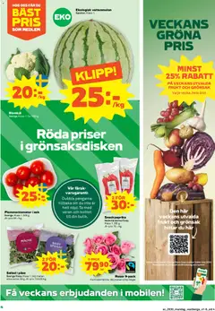 Coop Forum erbjudanden - Förhandsvisning av reklamblad från butik Coop Forum aktuell från 20/07/2026 | Sida: 4 | Produkter: Galler, Spenat, Blomkål, Sallad