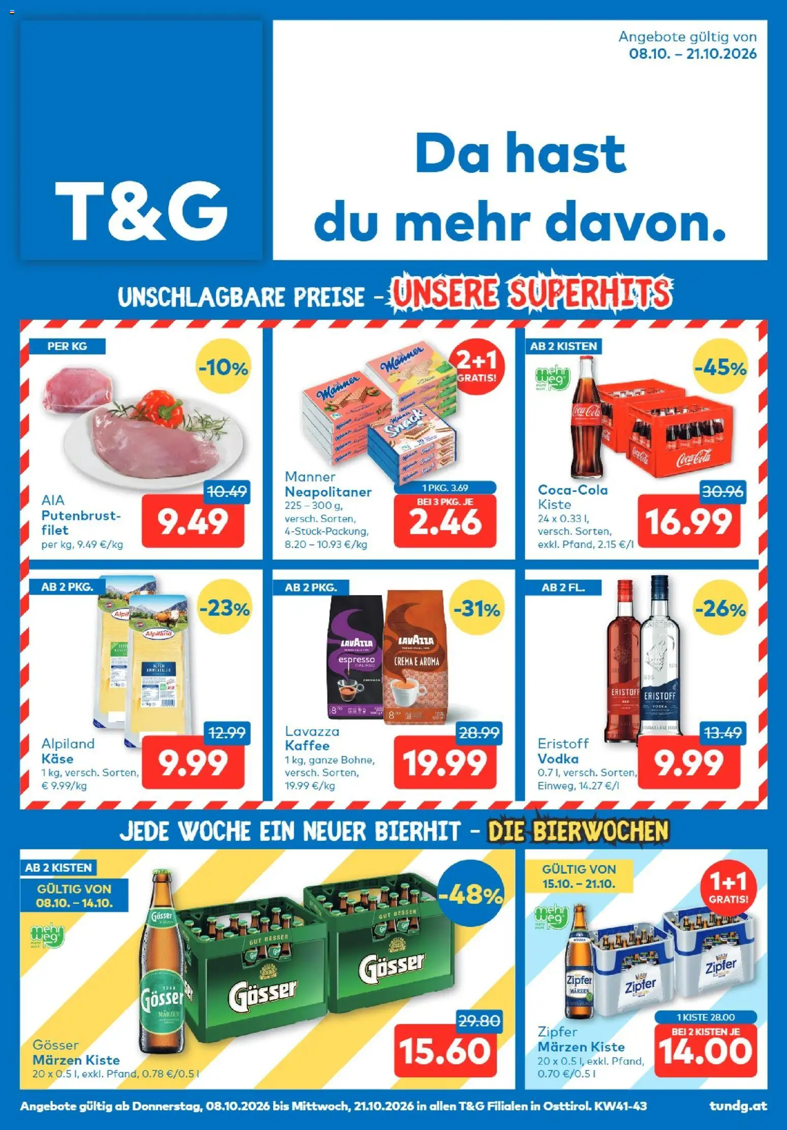 T&G Flugblatt gültig ab 08.10.2026 | Seite: 1