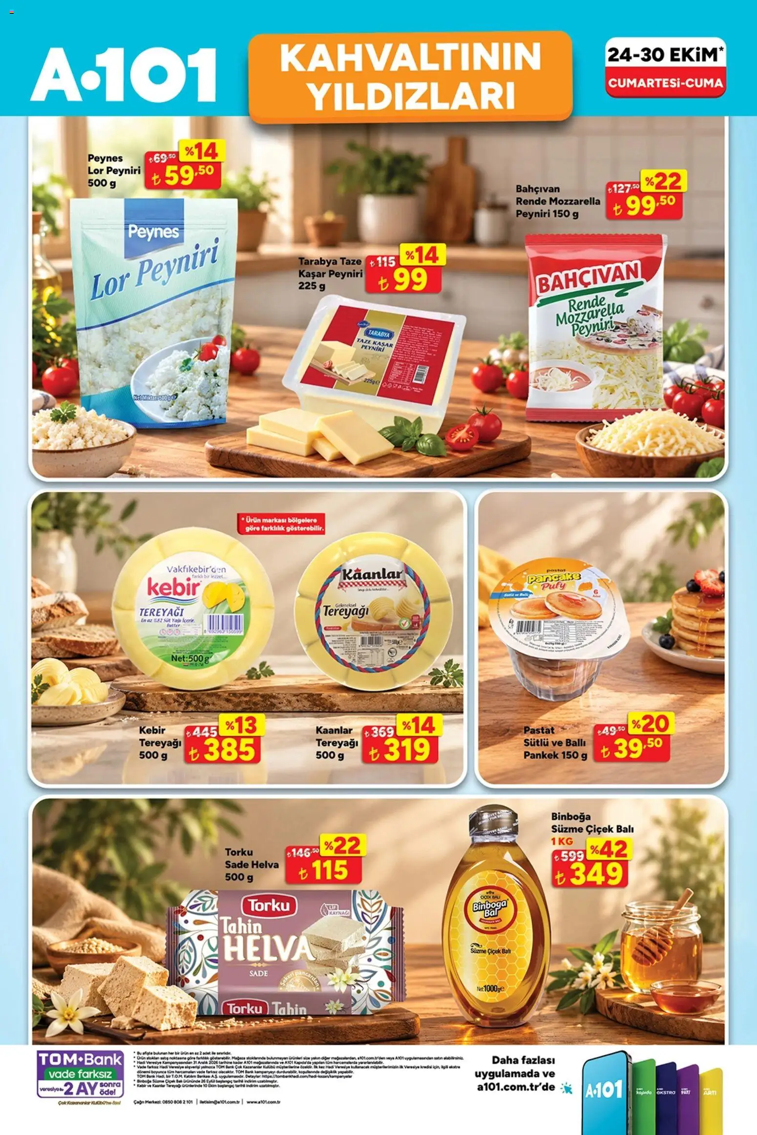 A101 Katalog - 24 Ekim 2026 tarihinden itibaren geçerlidir | Sayfa: 7 | Ürünler: Süt, Tereyağı, Rende