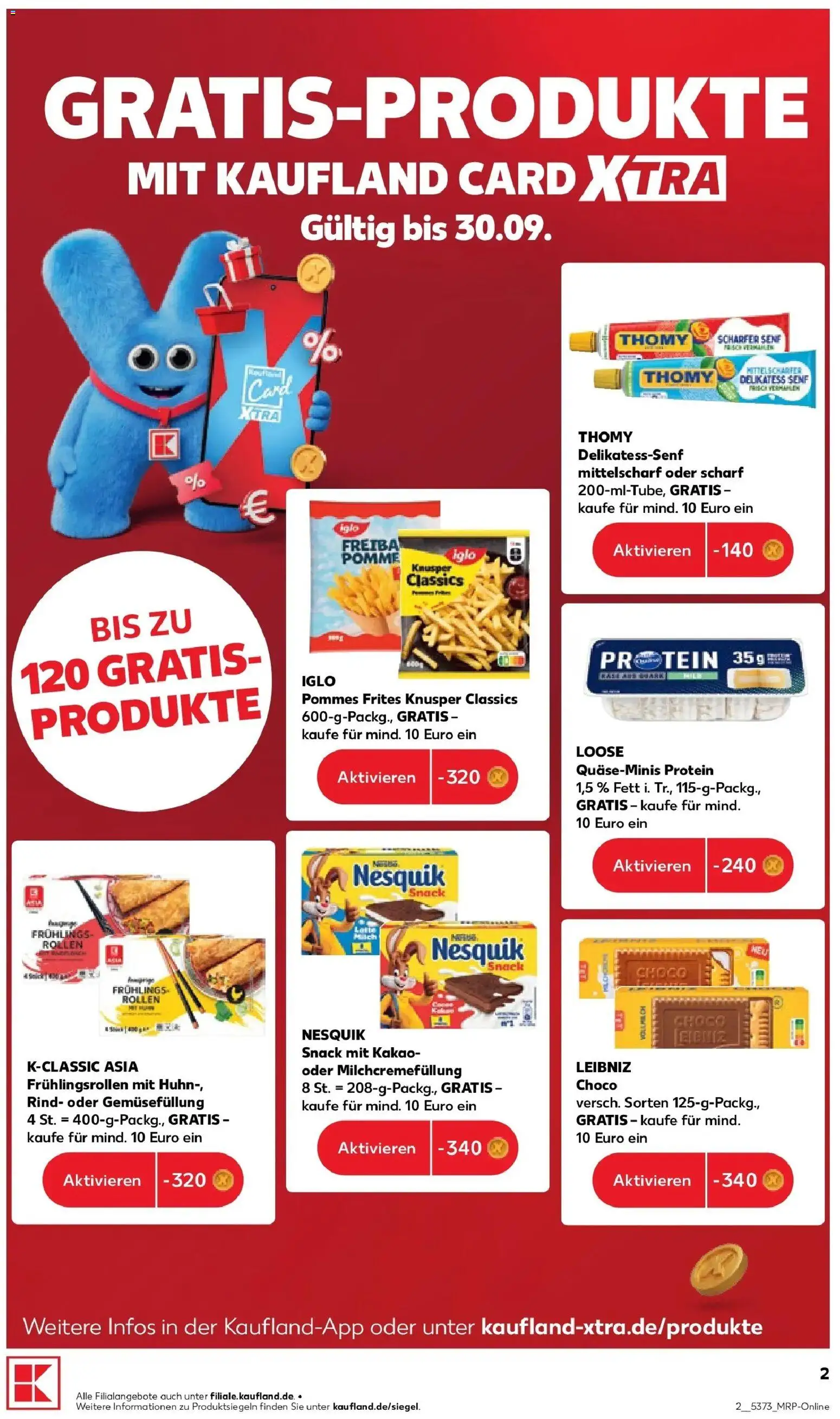 Prospekt Kaufland ab 14.09.2026 » Angebote Online zum Blättern | Seite: 11 | Produkte: Nesquik, Milch, Iglo, Pommes
