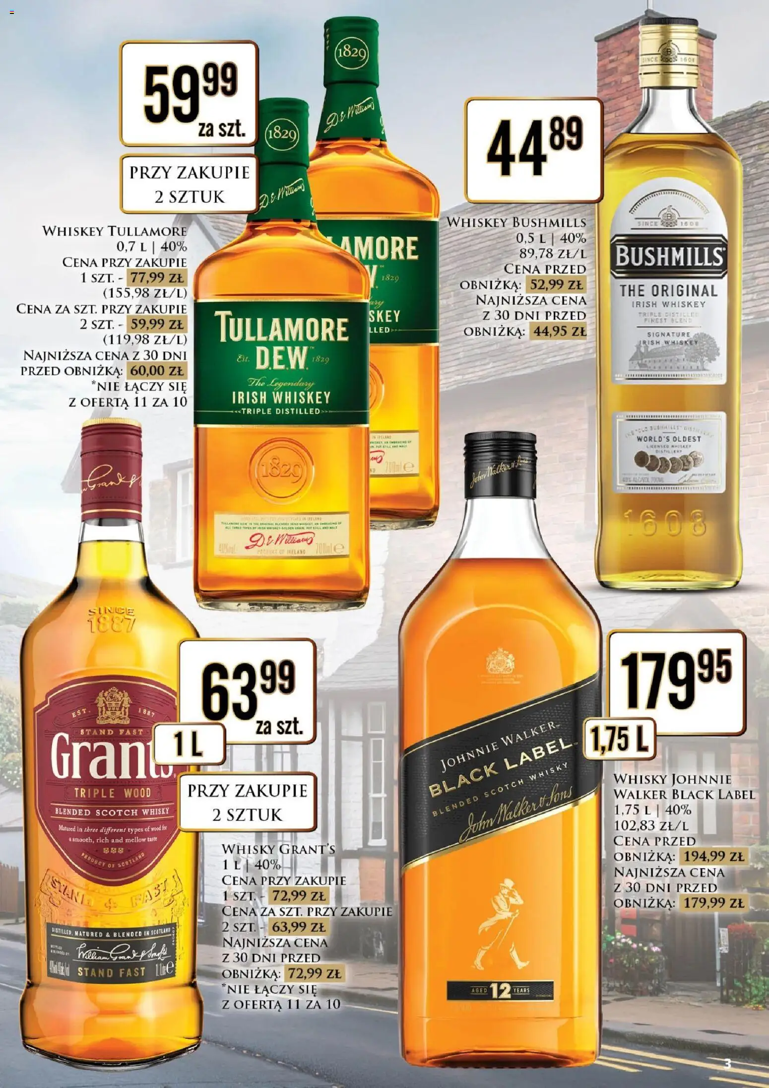 Dino gazetka alkoholowa od 28.08.2026 | Strona: 3 | Produkty: Grant's, Scotch whisky, Irish whiskey, Whisky