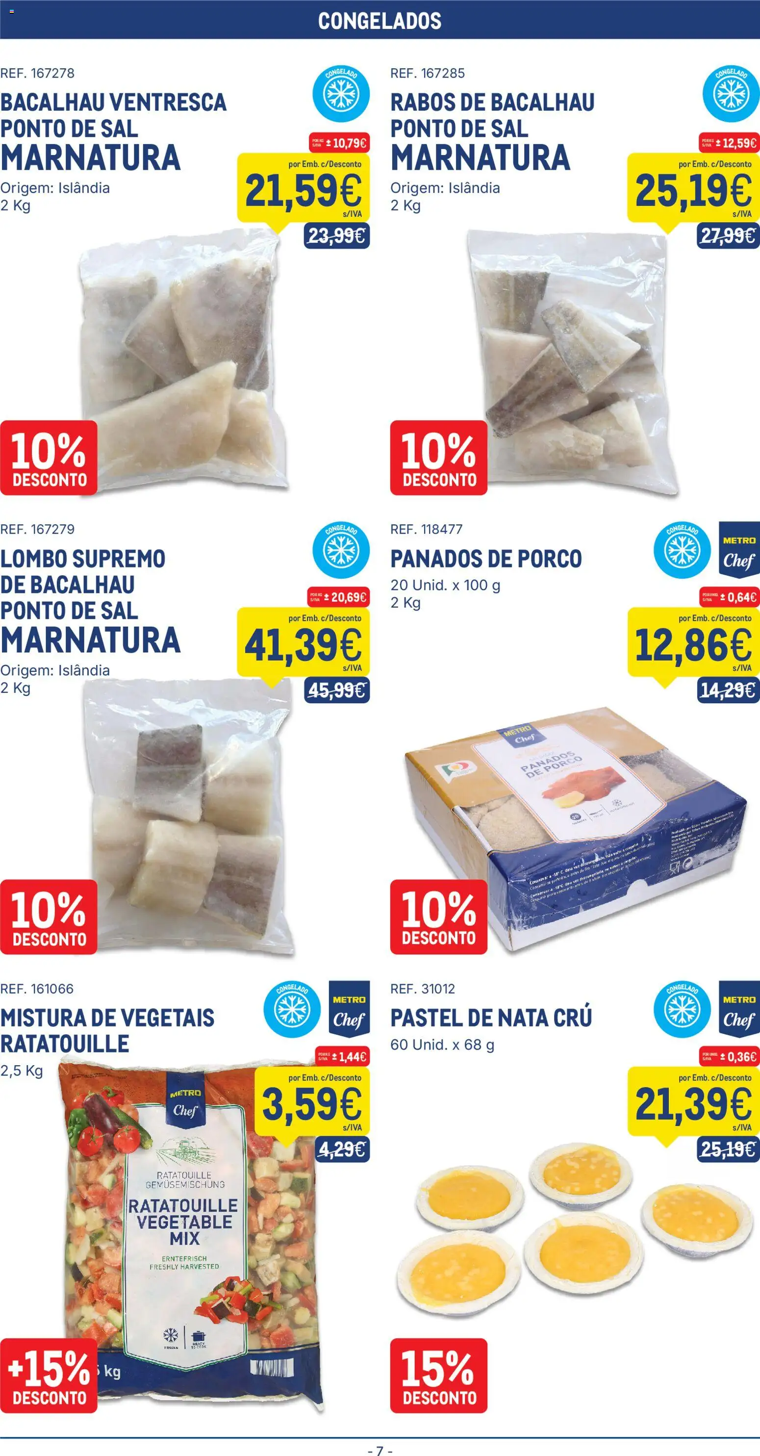 Makro folheto │ válido de 20/10/2026 | Página: 7 | Produtos: Bacalhau, Lombo, Nata, Panados