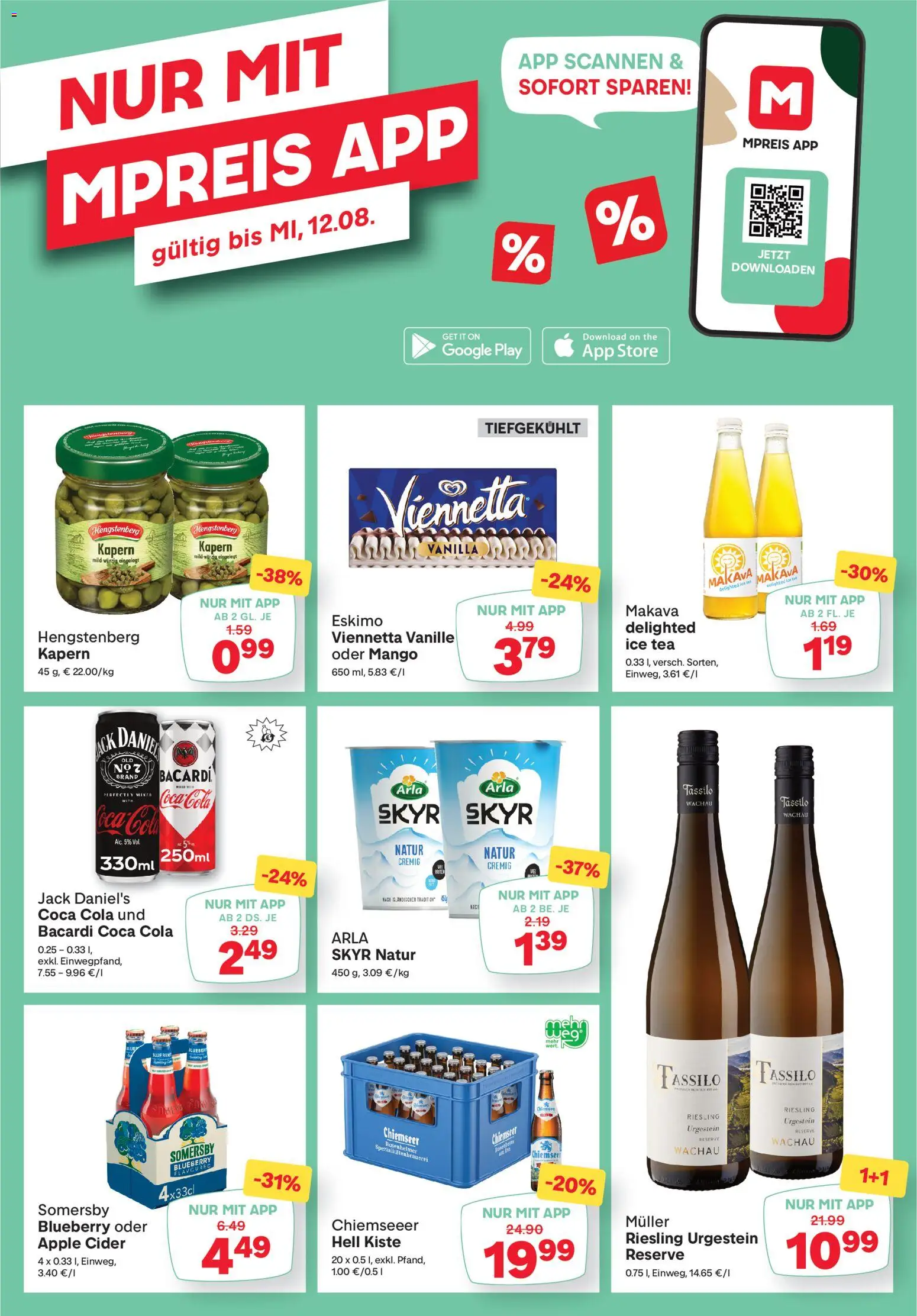 MPREIS Flugblatt gültig ab 06.08.2026 | Seite: 14 | Produkte: Mango, Apple