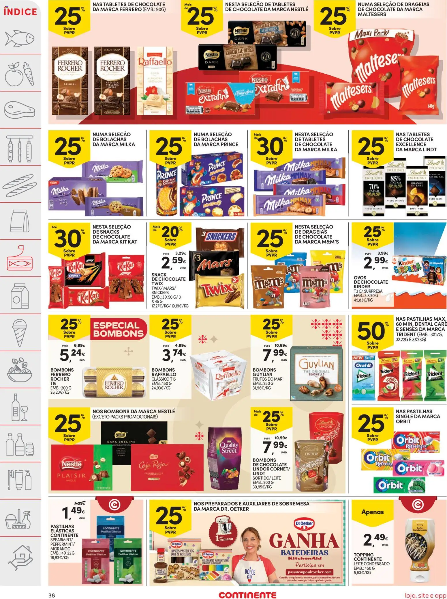Continente folheto │ válido de 29/09/2026 | Página: 38 | Produtos: Ovos, Nestlé, Lindor, Frutos do mar
