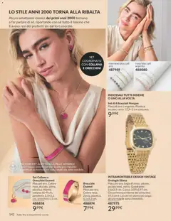 Anteprima del volantino Avon catalogo - campagna 7/2026 valido a partire dal 01/07/2026 | Pagina: 142 | Prodotti: Bracciale, Collana, Orologio, Orecchini