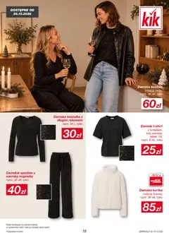 Pogląd oferty "Kik gazetka" - ważna od 19.10.2026 | Strona: 15 | Produkty: Koszula, Kurtka, Spodnie