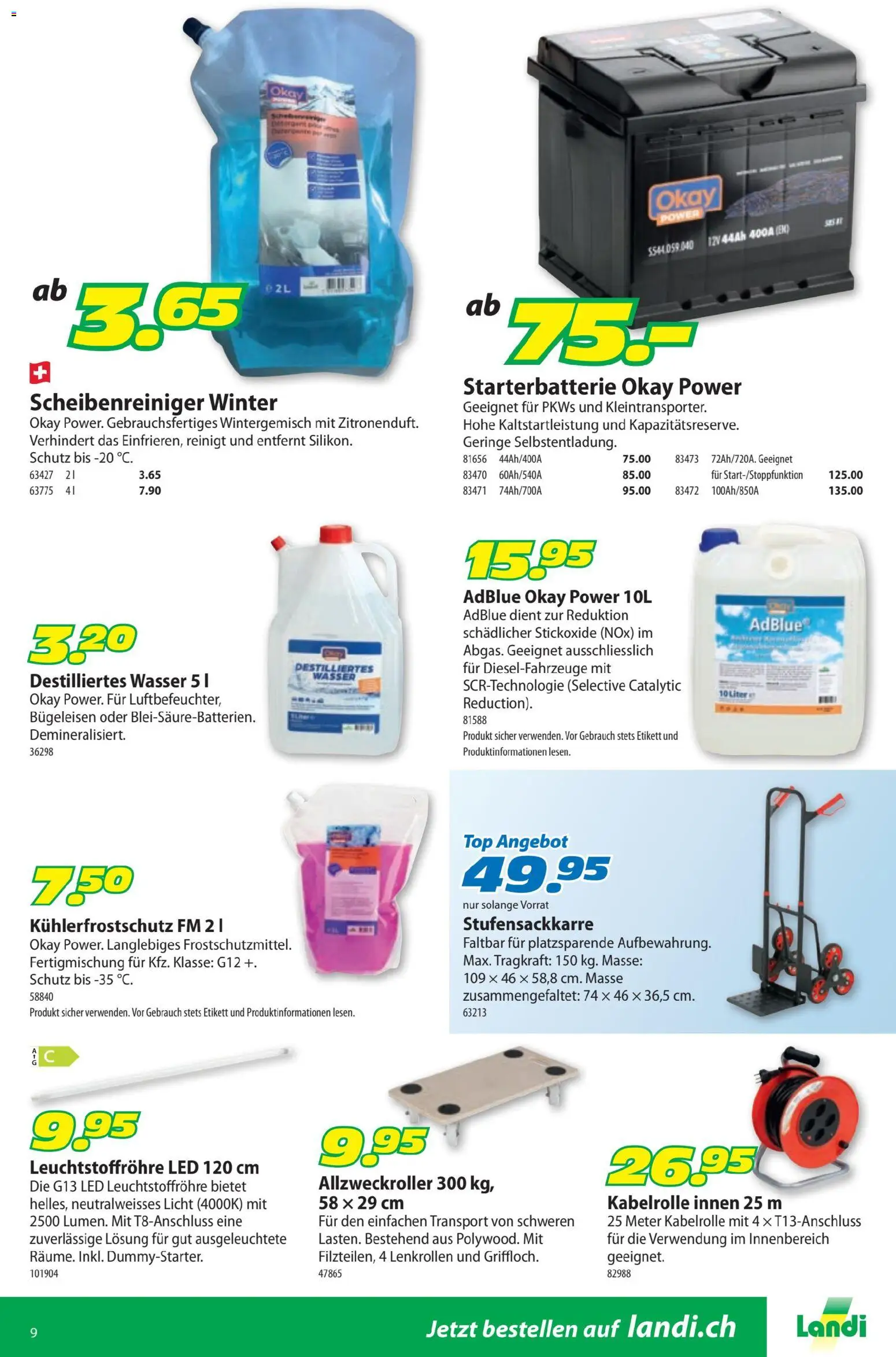 Landi ( Deaktivovane pre Letakomat )  aktionen – gültig ab 28.09.2026 | Seite: 13 | Produkte: Wasser, Bügeleisen, Top