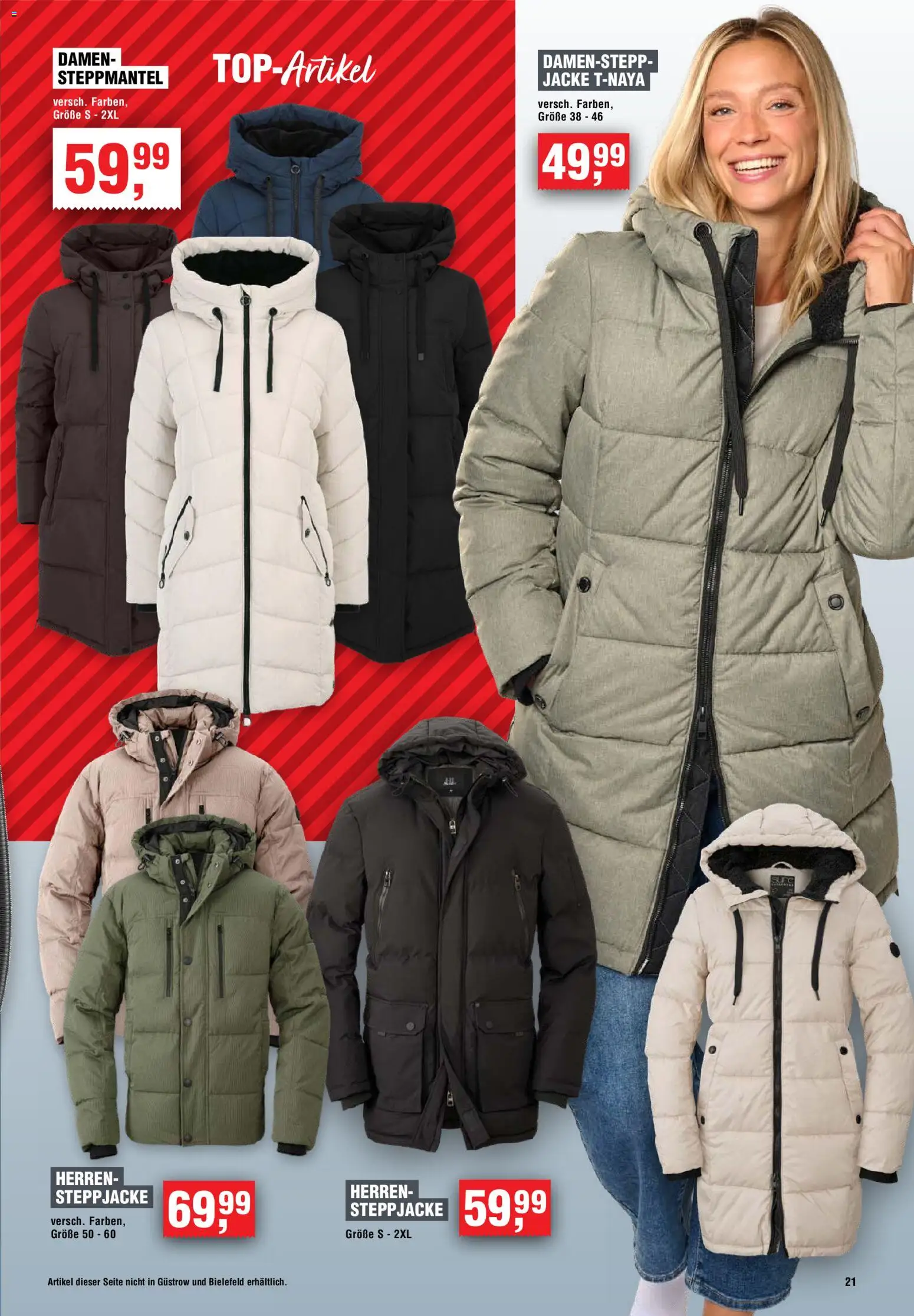 Handelshof Prospekt – gültig ab 15.10.2026 | Seite: 21 | Produkte: Steppmantel, Steppjacke, Jacke