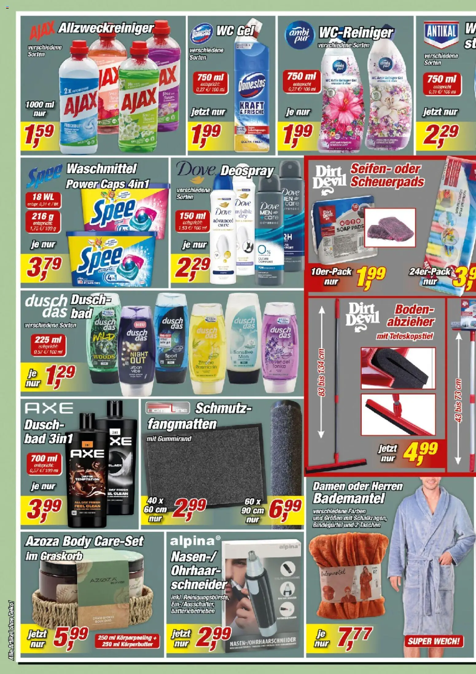 Posten Börse Prospekt – gültig ab 25.07.2026 | Seite: 4 | Produkte: Bad, Spee, Deospray, Bademantel