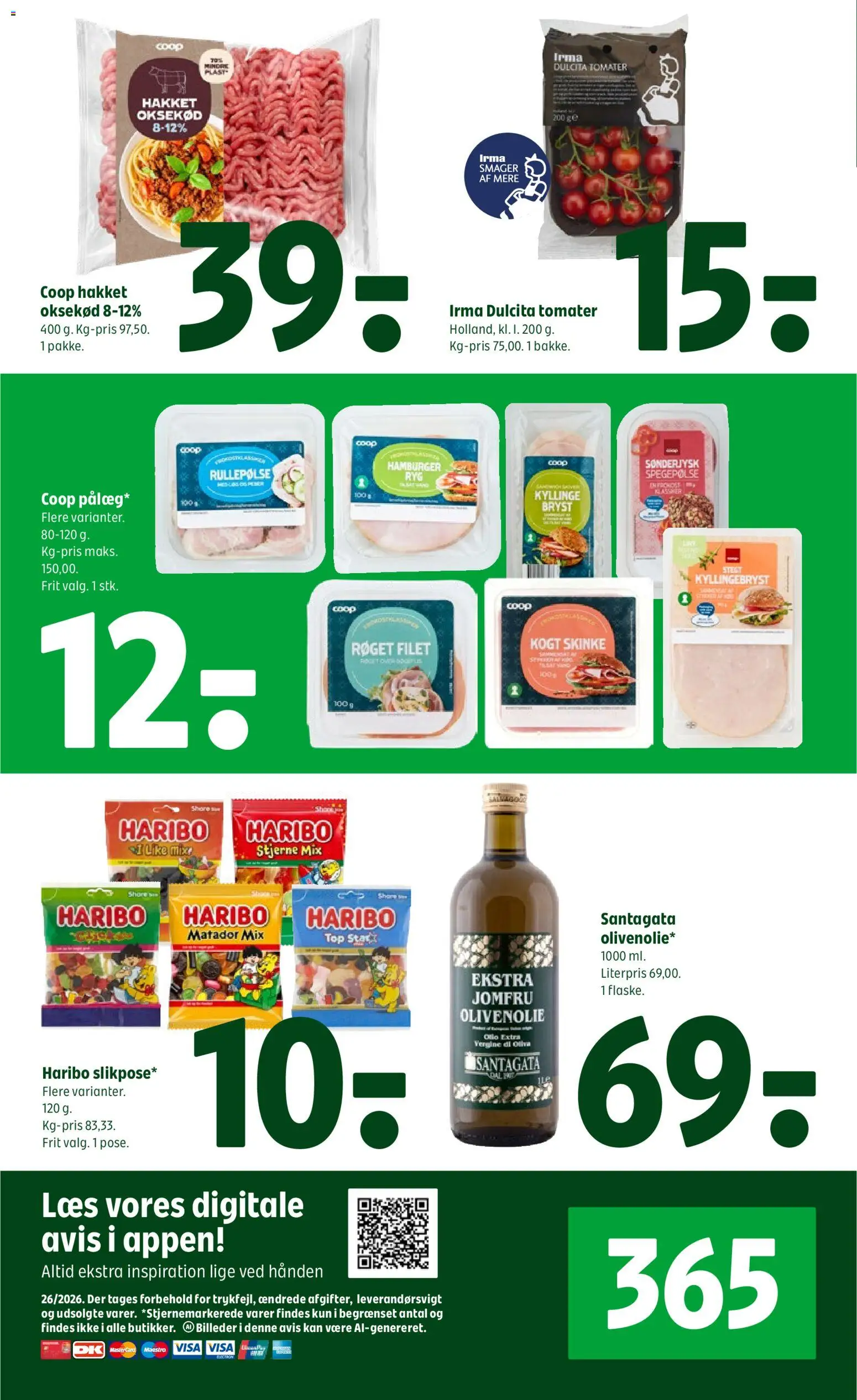 Coop 365 tilbudsavis – gyldig fra 25/06/2026 | Side: 2 | Produkter: Skinke, Tomater, Spegepølse, Olivenolie