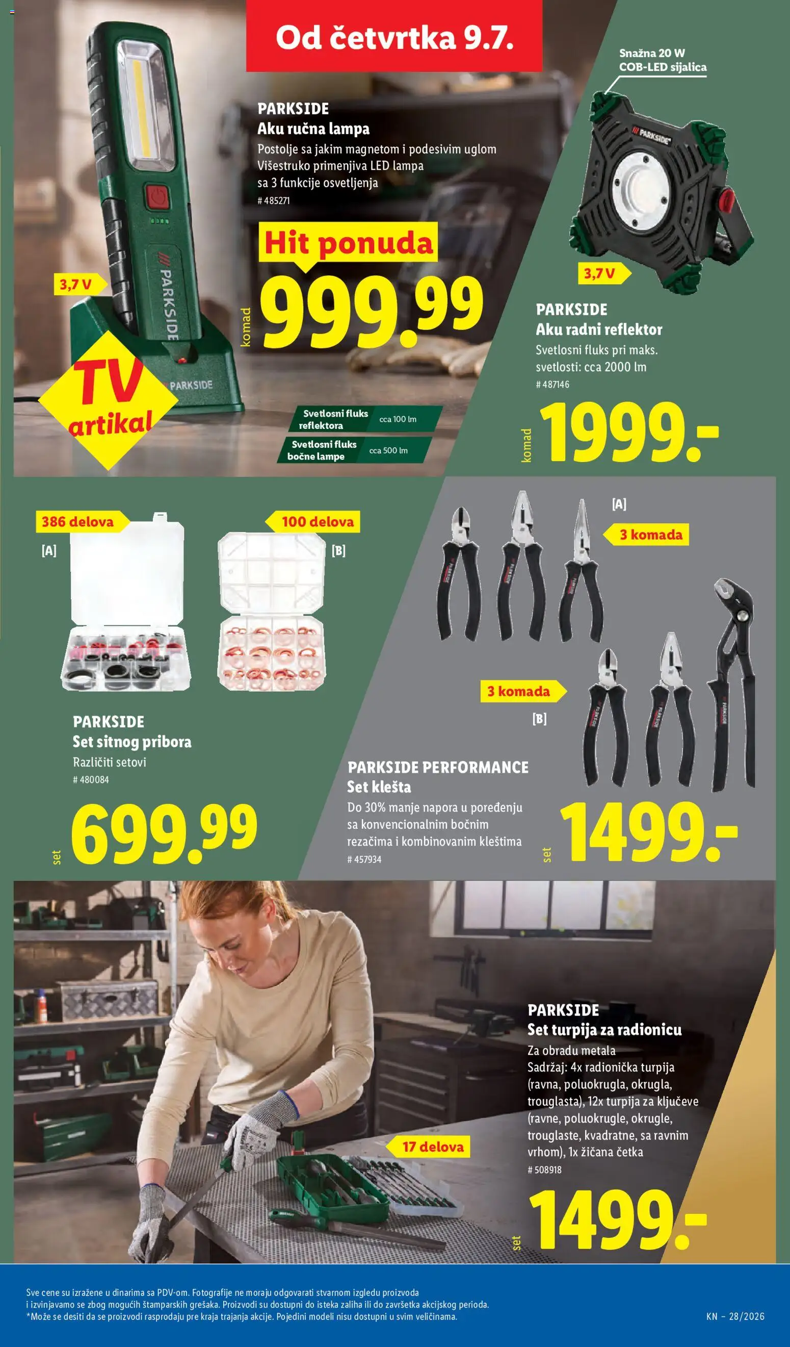 Lidl katalog - važi od 09.07.2026 | Strana: 69 | Proizvode: Parkside, Lampa, Sijalica, Reflektor