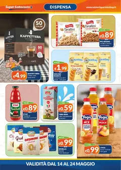 Anteprima del volantino Mister Risparmio volantino valido a partire dal 14.05.2026 | Pagina: 2 | Prodotti: Pizza, Succo, Pomodoro, Pesca