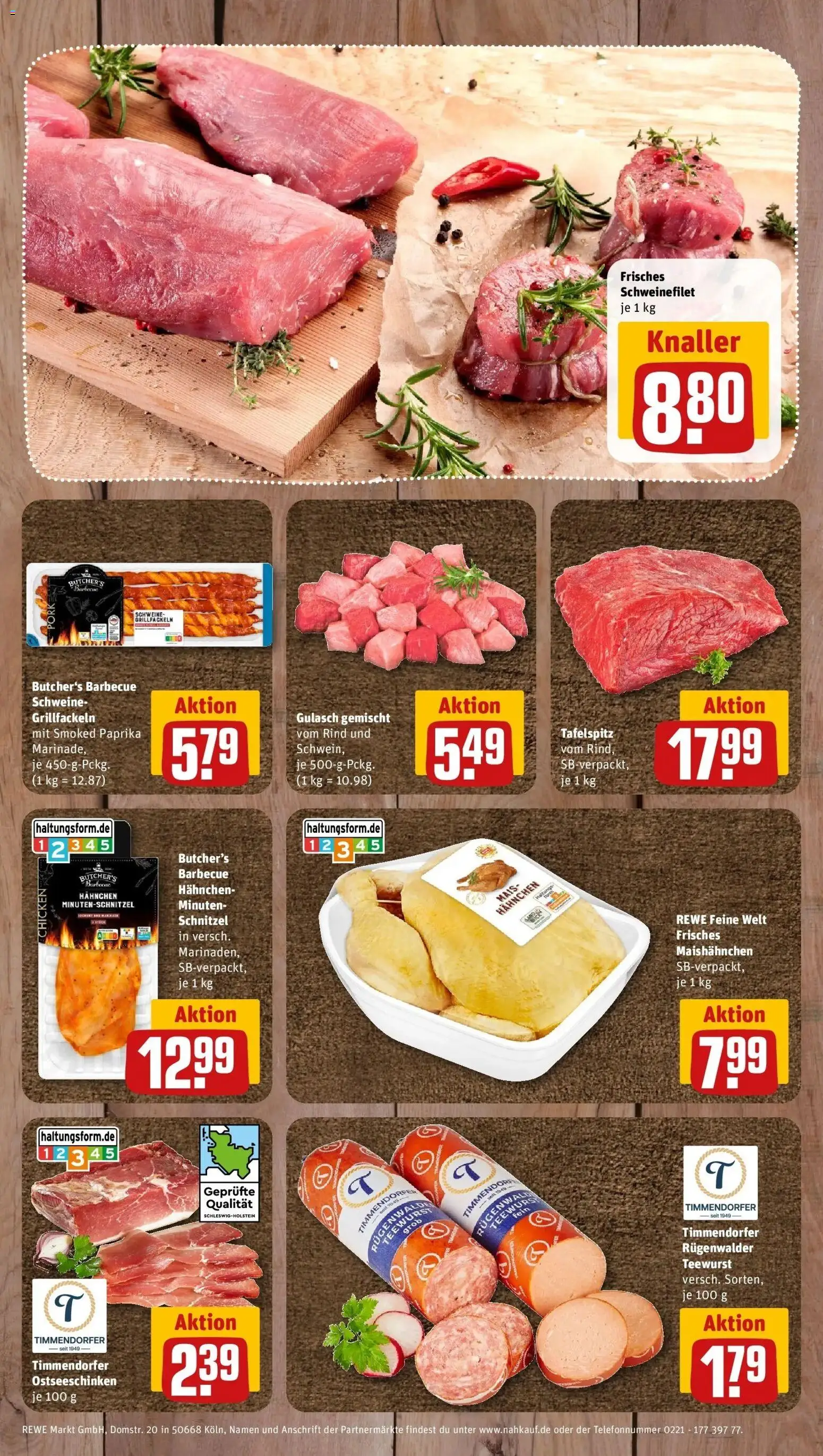 REWE Prospekt ab 10.08.2026 zum Blättern » Angebote | Seite: 10 | Produkte: Tafelspitz, Hahnchen, Schnitzel, Paprika