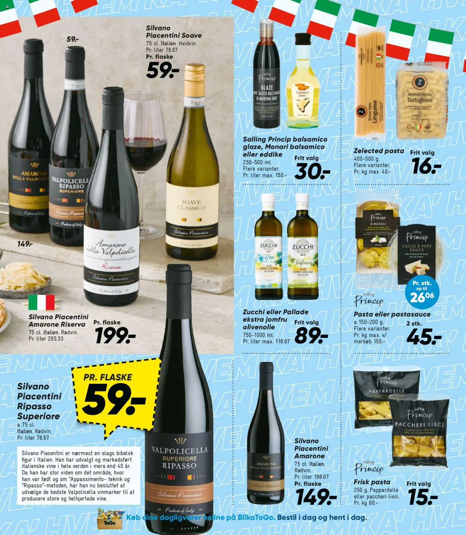 Bilka tilbudsavis – gyldig fra 05.06.2026 | Side: 35 | Produkter: Pasta, Eddike, Olivenolie, Balsamico