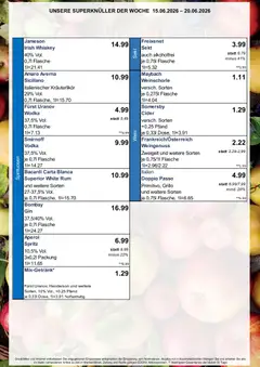Simmel Bayern ab 15.06.2026 gültig | Seite: 4 | Produkte: Jameson, Weinschorle, Doppio Passo, Smirnoff