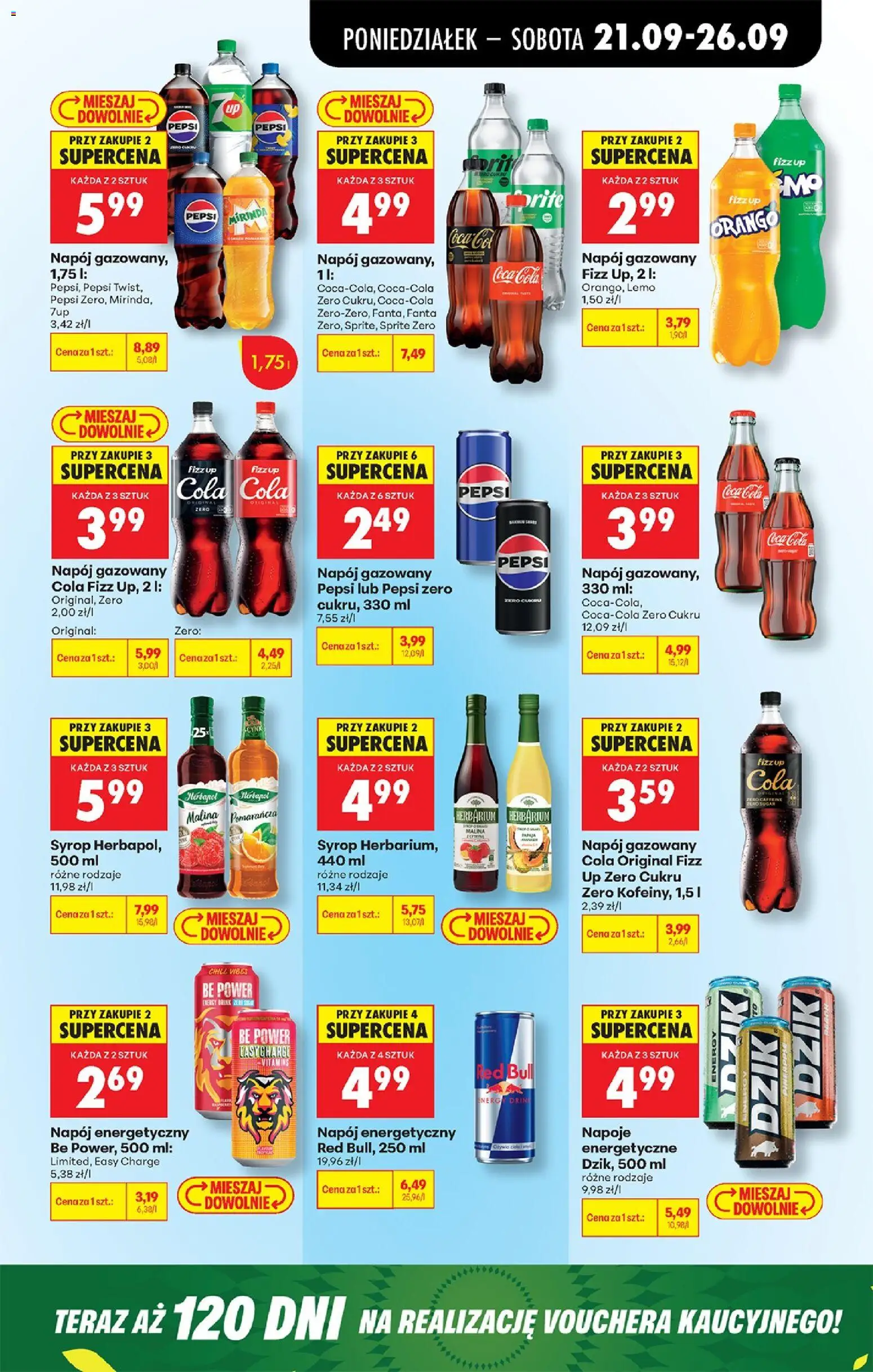 Biedronka Polsko leták od 21.09.2026 | Strana: 87 | Produkty: Pepsi Zero, Coca cola, Coca Cola Zero, Energy drink