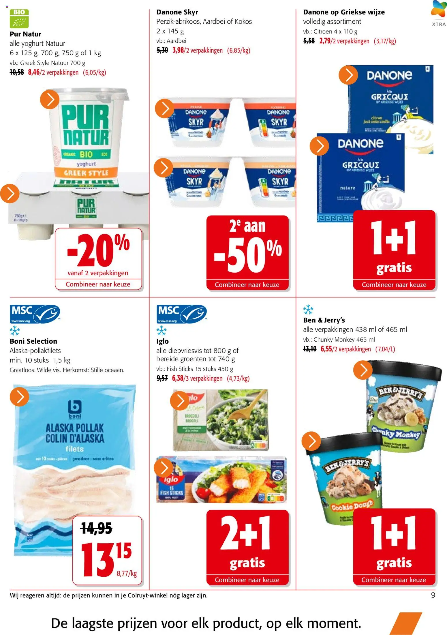 {H1} | Pagina: 9 | Producten: Groenten, Aardbei, Broccoli, Yoghurt