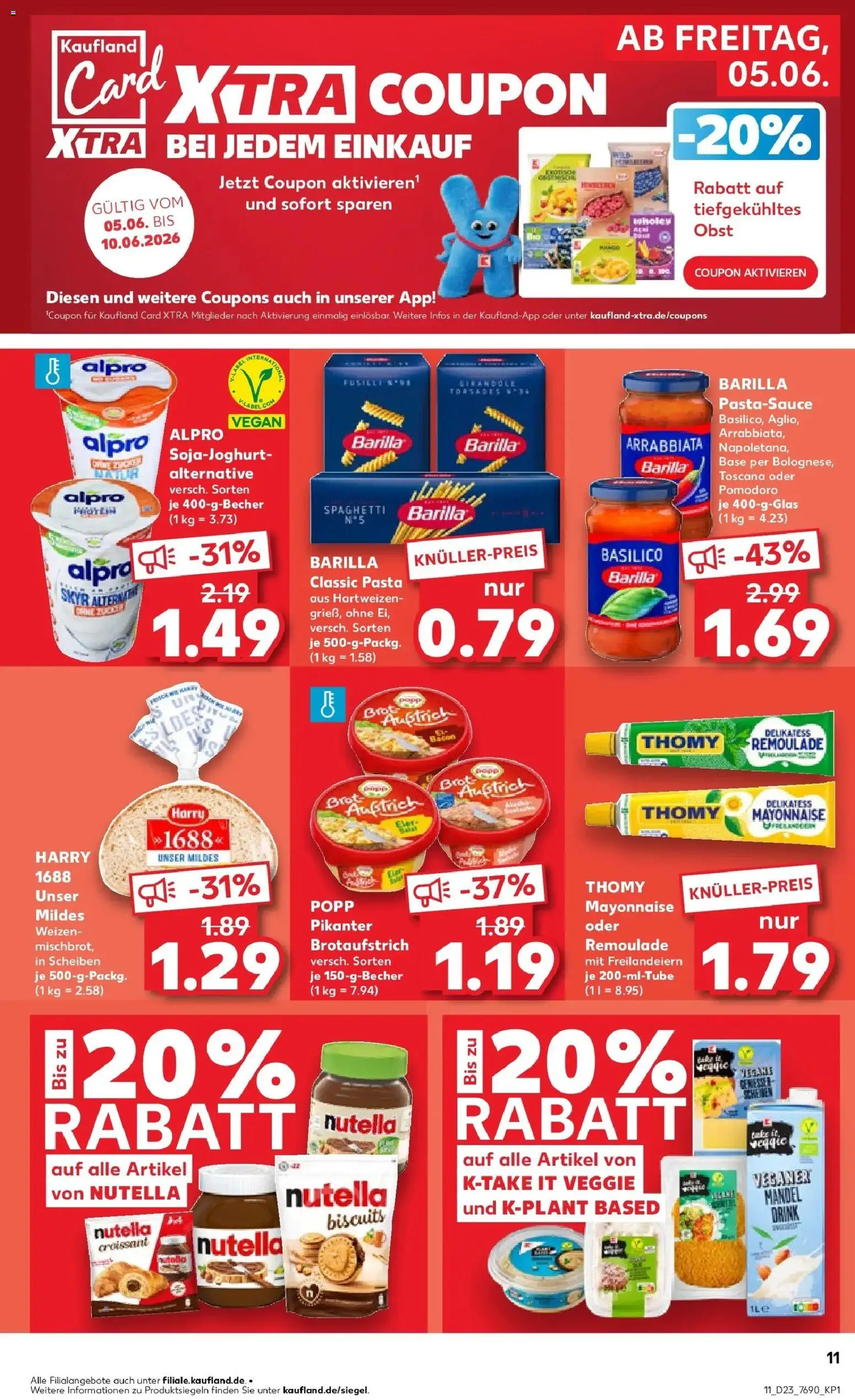Kaufland Prospekt Backnang – gültig ab 01.06.2026 | Seite: 18 | Produkte: Skyr, Croissant, Alpro, Brot