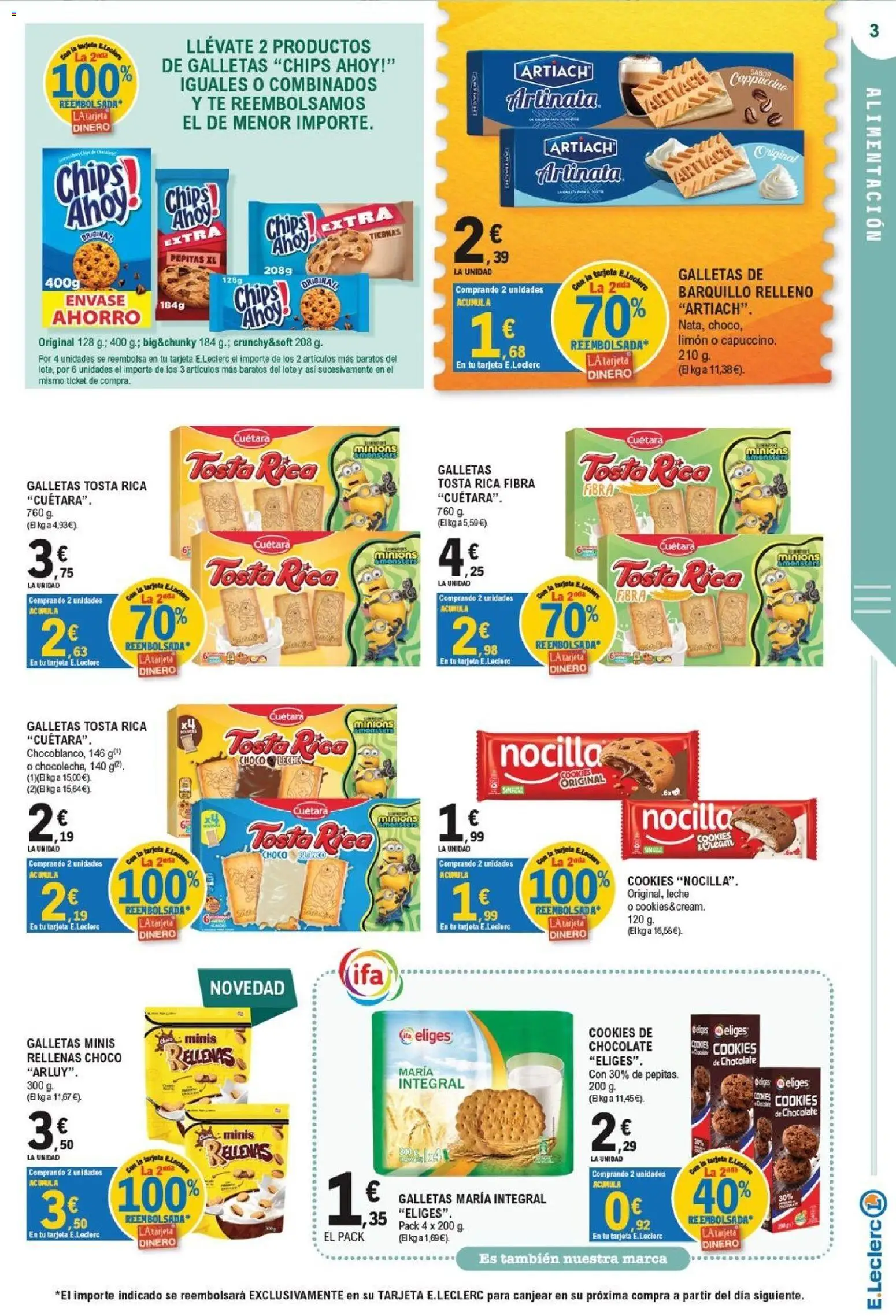 E.Leclerc Mega Sorteo │ válido desde el 07/10/2026 | Página: 3 | Productos: Leche, Limón, Té, Galletas