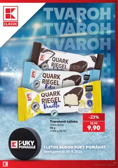 Náhled letáku QUARK RIEGEL Kokos, Quark Riegel Kokos od 30.09.2026 | Strana: 21