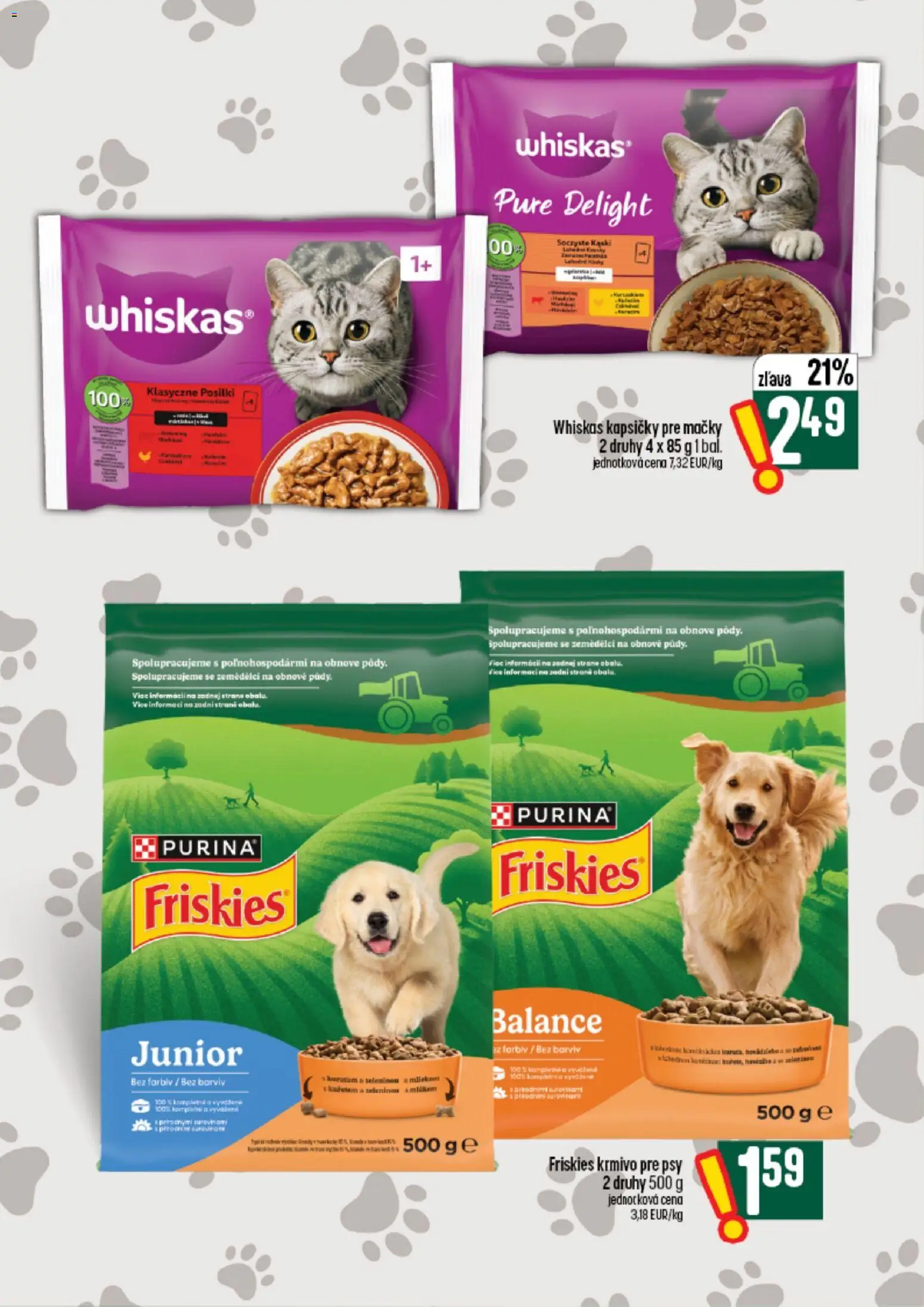 Nové COOP Jednota akcie – leták je platný od 26.08.2026 | Strana: 63 | Produkty: Friskies, Whiskas kapsičky, Whiskas, Zelenina