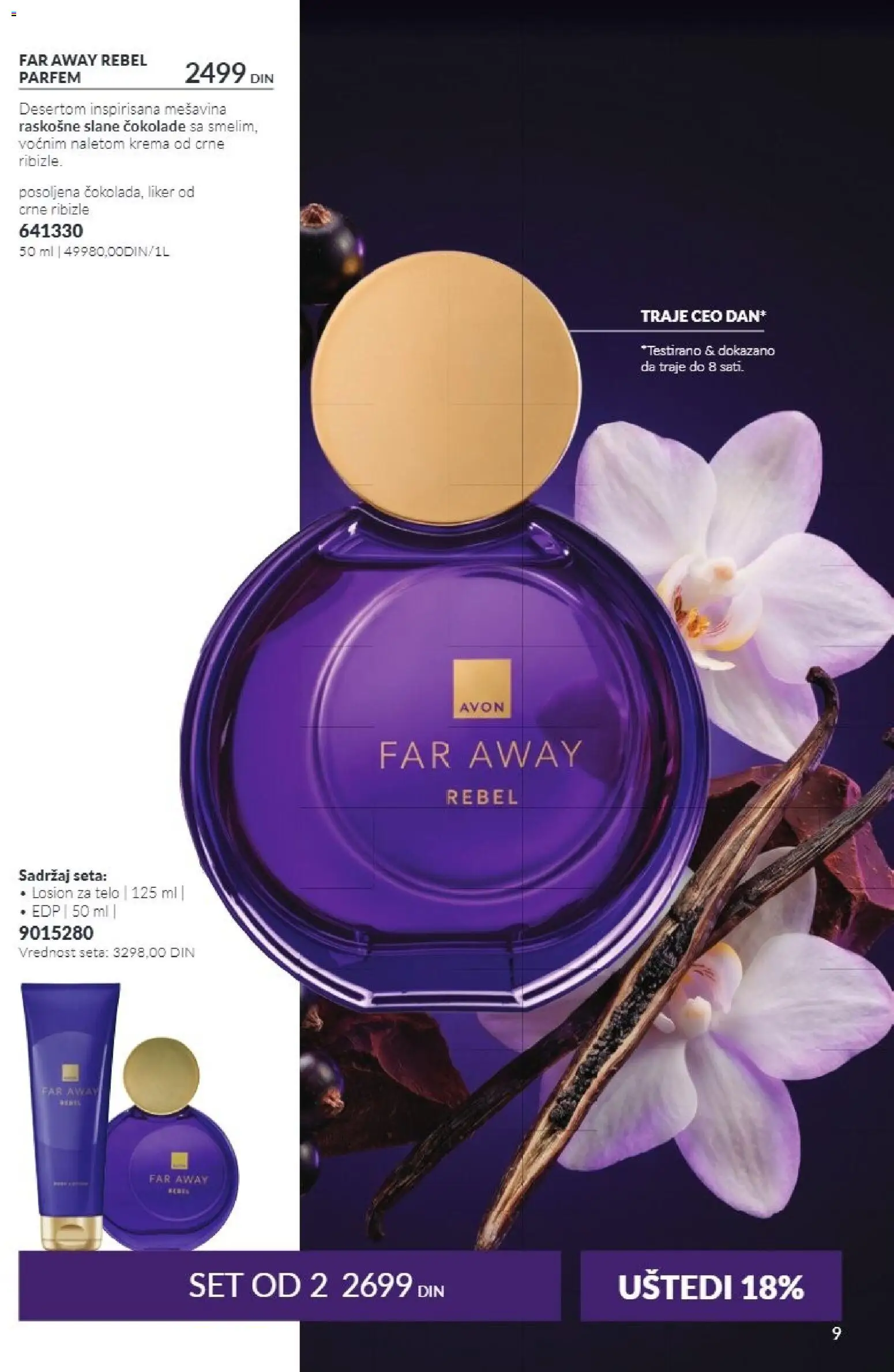 AVON katalog - važi od 01.10.2026 | Strana: 9 | Proizvode: Liker, Parfem, Krema, Losion za telo