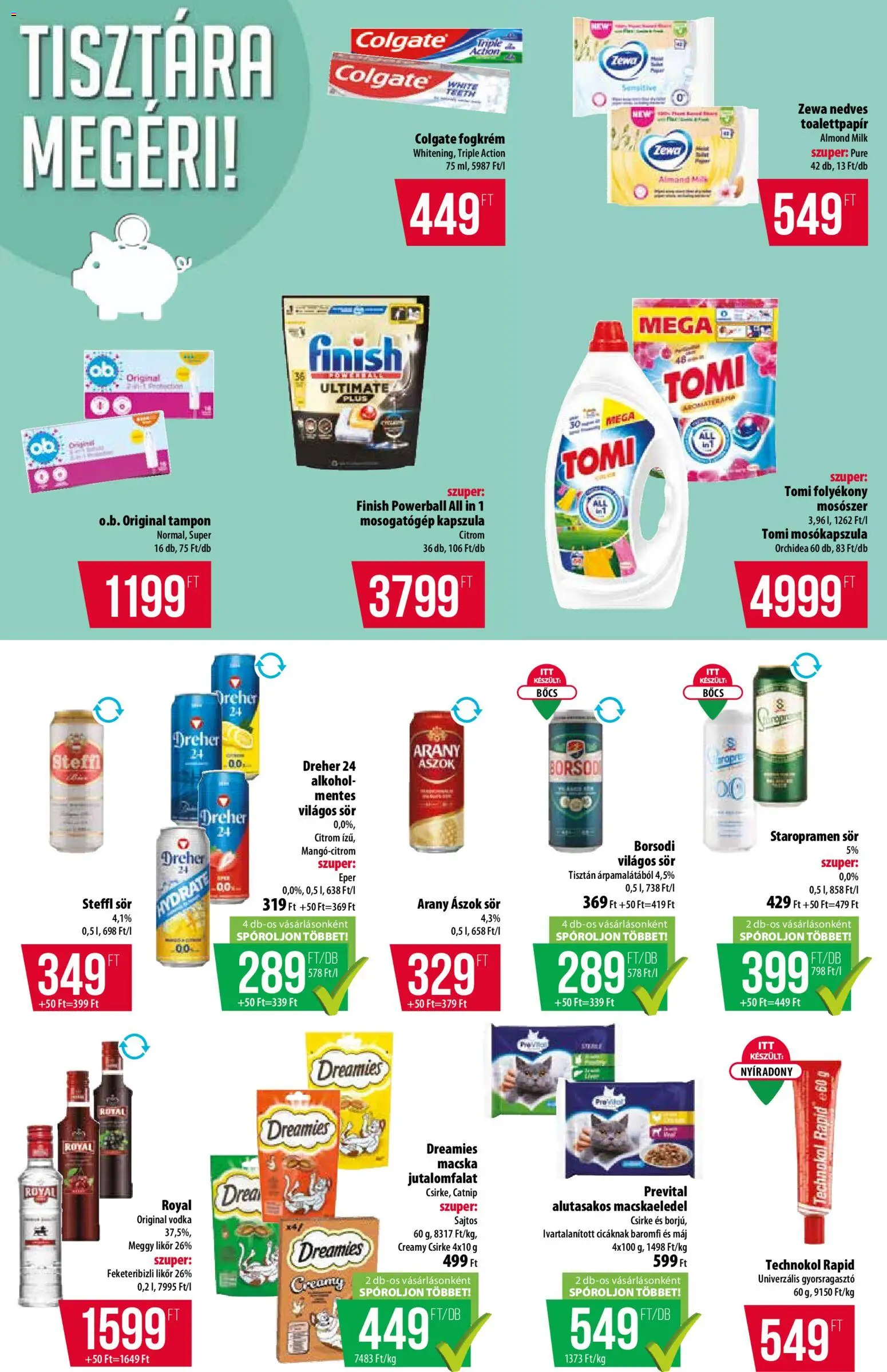 COOP akciós ujság - amely érvényes a következő dátumtól: 2026.08.06. | Oldal: 11 | Termékek: Mosogatógép, Fogkrém, Mosogatógép kapszula, Vodka