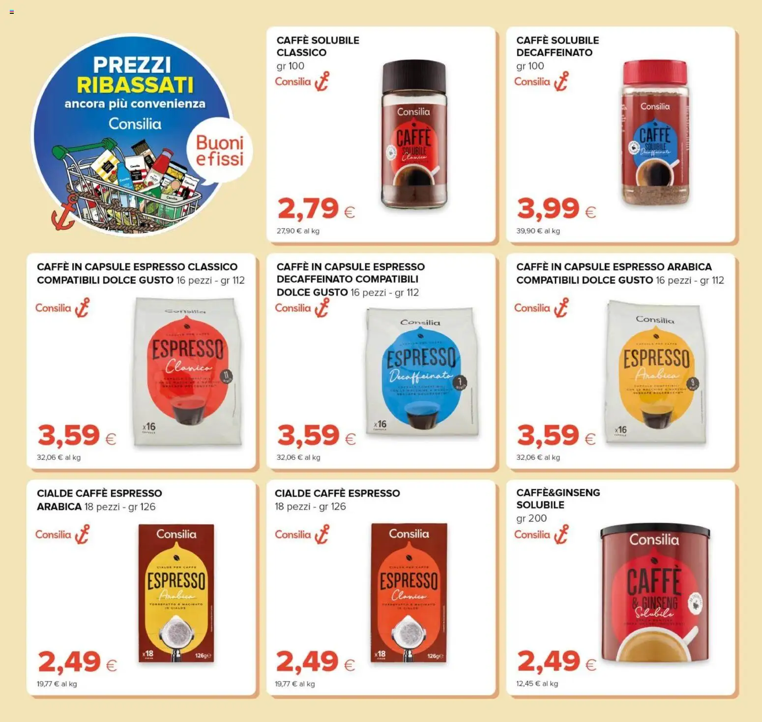 Volantino Tigre del 22.04.2026 | Pagina: 22 | Prodotti: Caffè, Caffe in capsule, Macinato