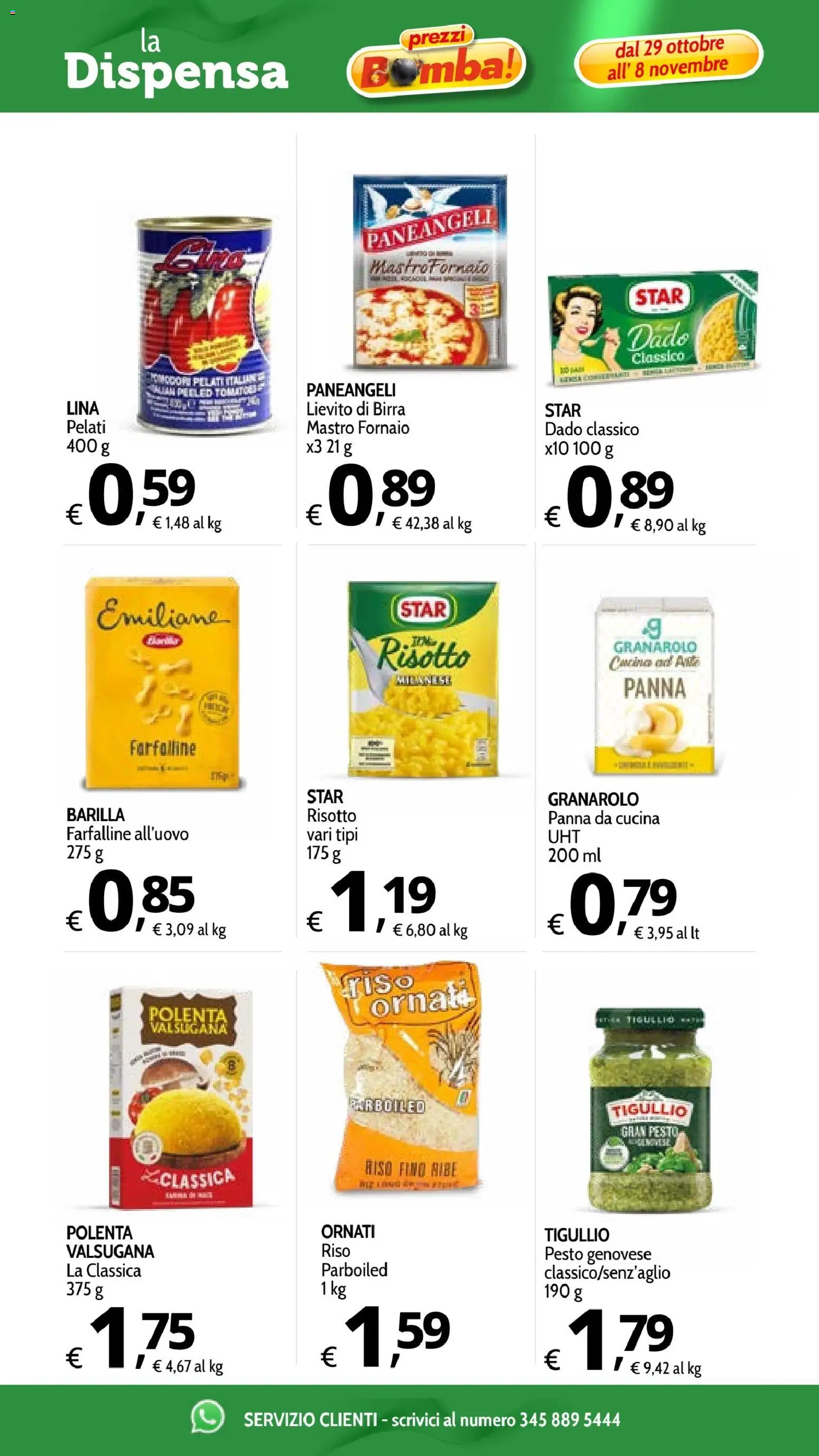 Volantino Primo Prezzo del 29/10/2026 | Pagina: 7 | Prodotti: Birra, Barilla, Pesto, Lievito