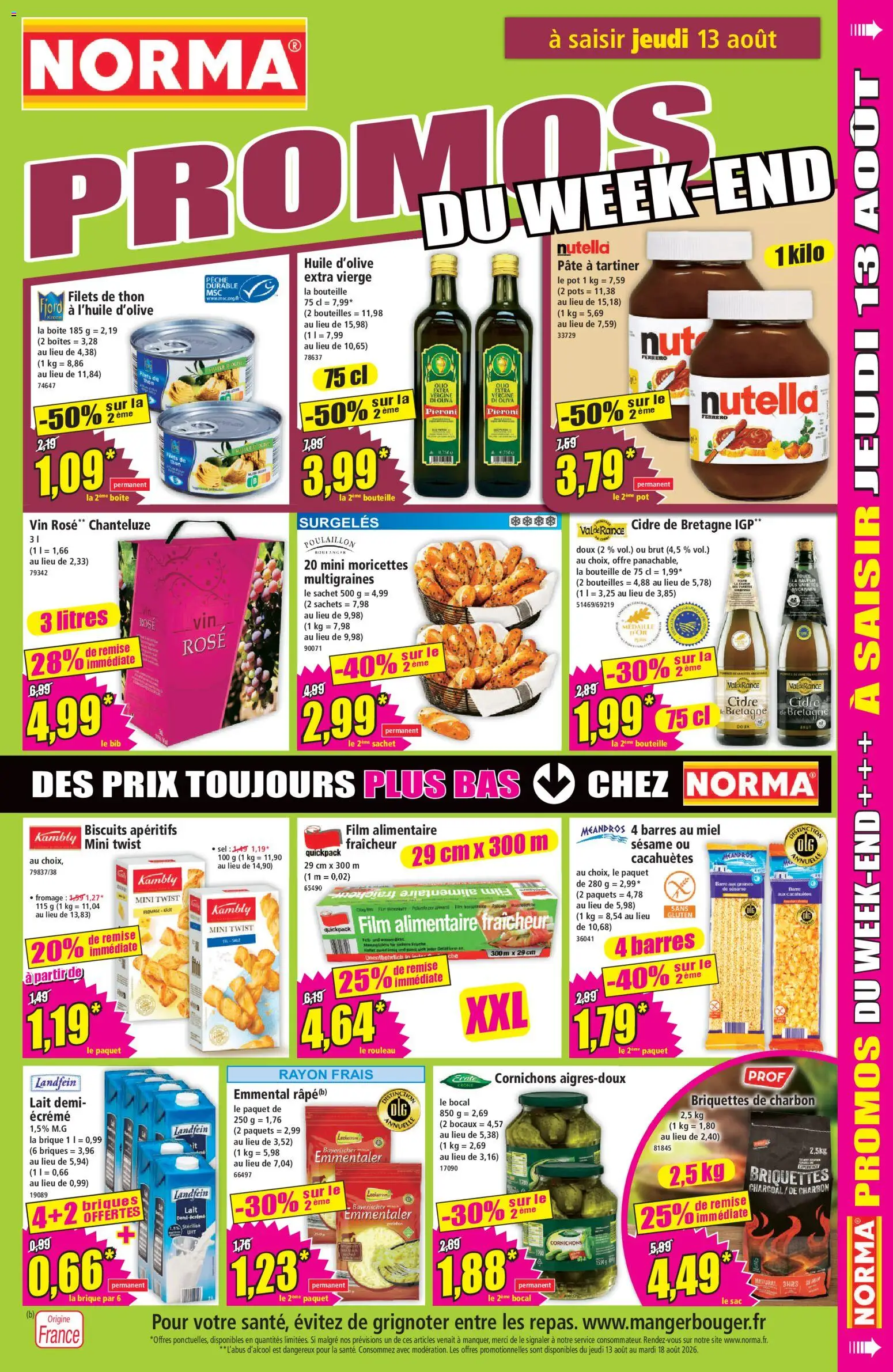 {H1} | Page: 11 | Produits: Briquettes, Vin rosé, Fromage, Vin