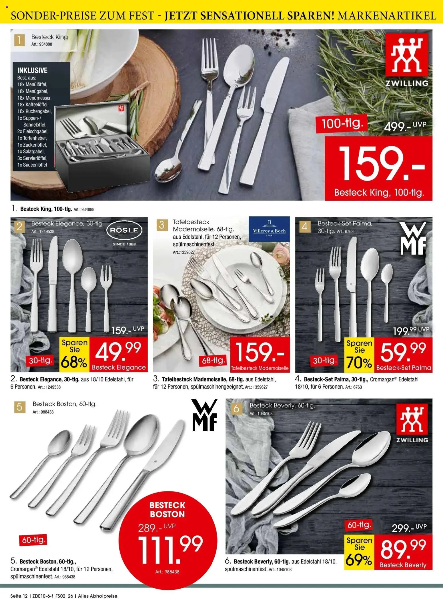 Zurbrüggen Sonder-Preise zum Fest – gültig ab 10.10.2026 | Seite: 12