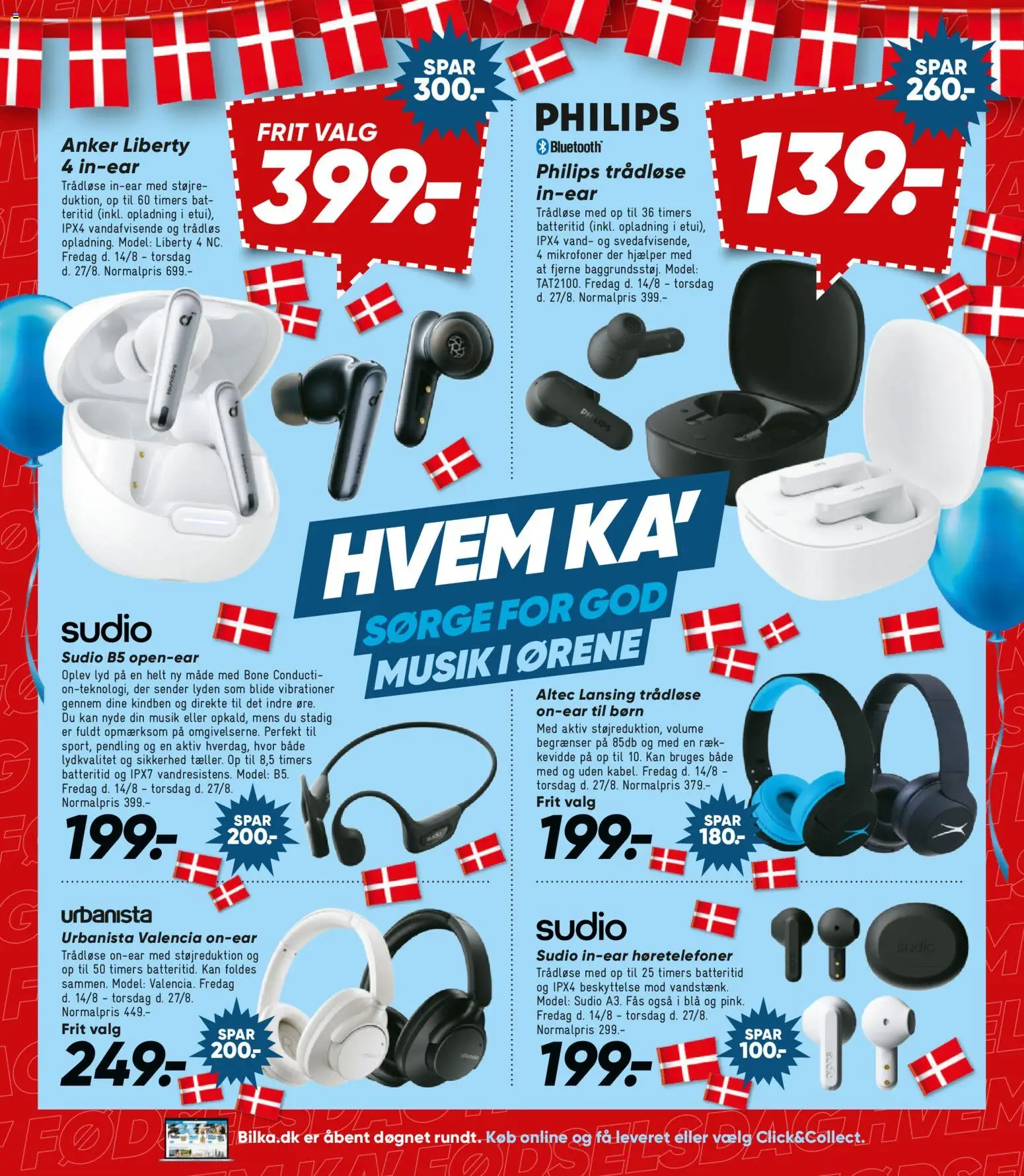 Bilka tilbudsavis – gyldig fra 14/08/2026 | Side: 19 | Produkter: Lyd, Høretelefoner, Søm