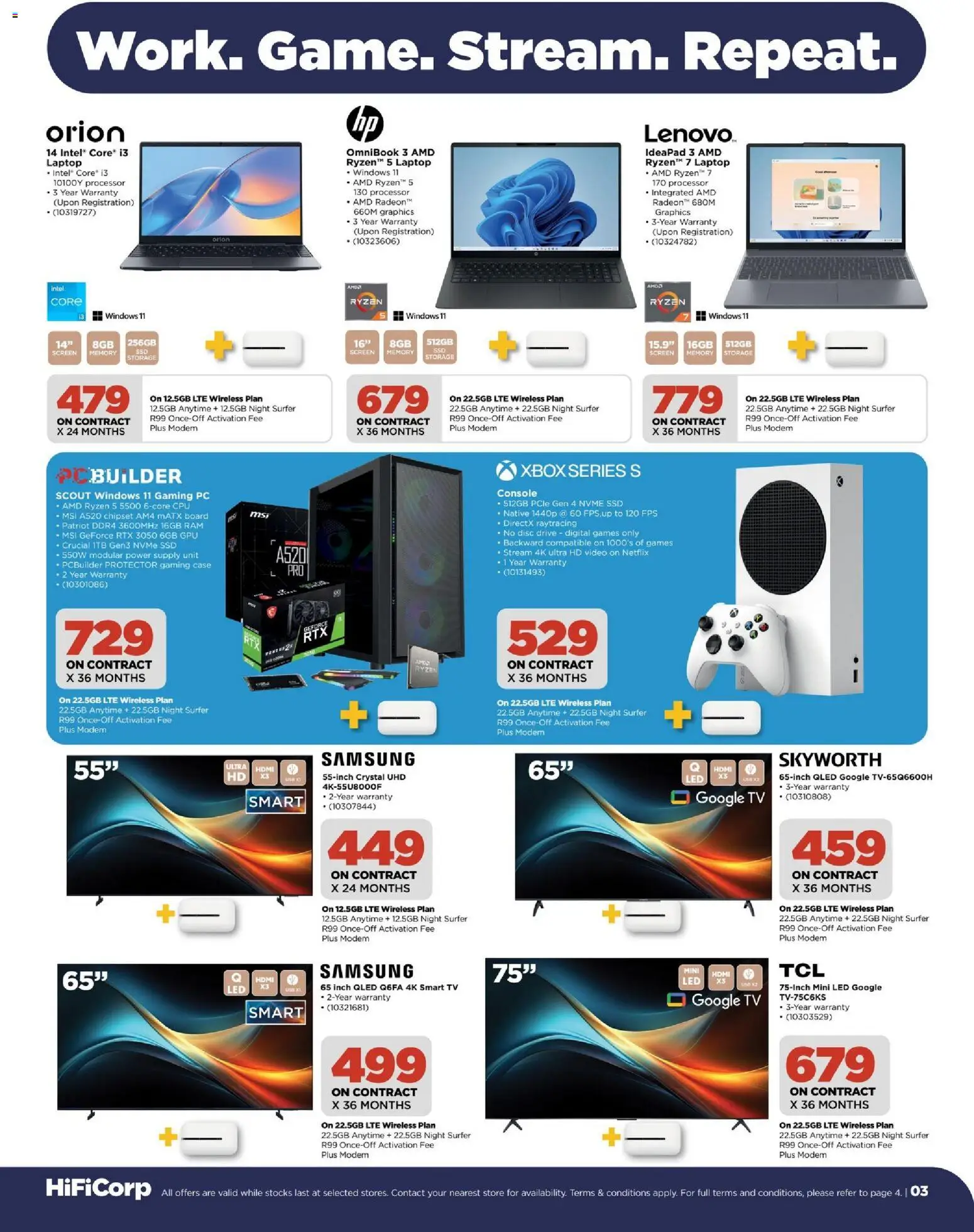 New HiFi Corp catalogue – valid from 01.05.2026 | Page: 3 | Products: PC, Games, Case, Laptop