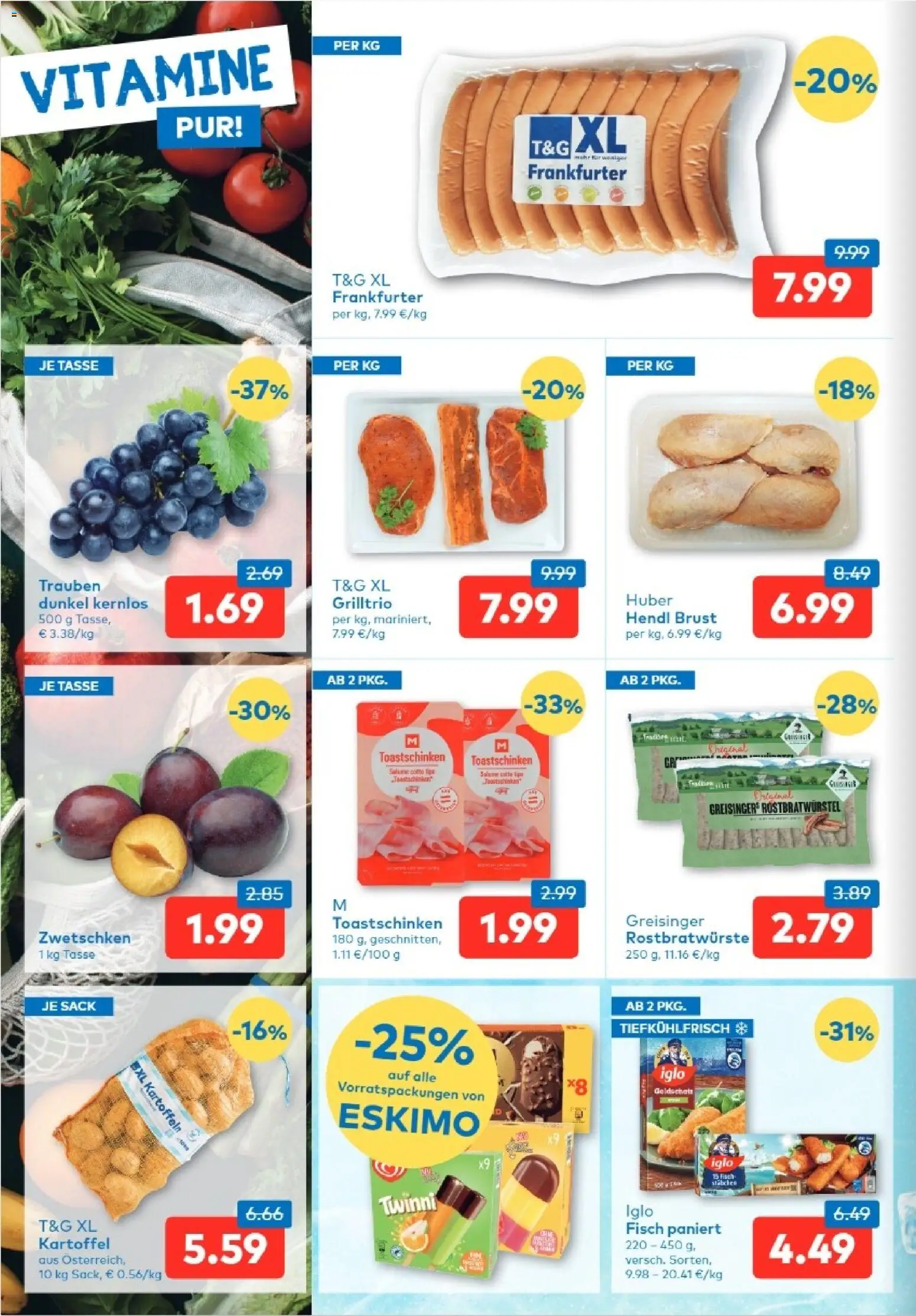 T&G Tirol gültig ab 30.07.2026 | Seite: 2 | Produkte: Kartoffeln, Fisch
