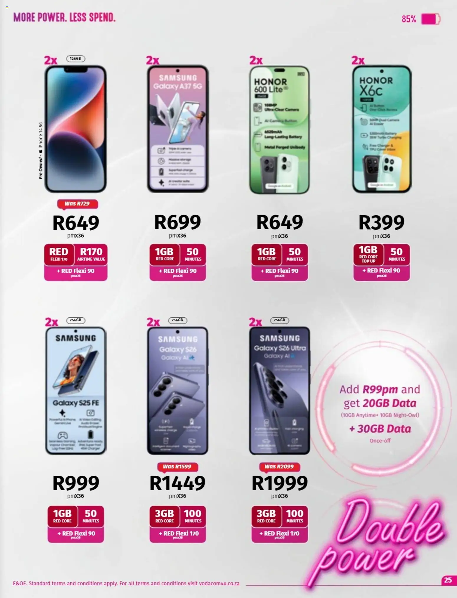 New Vodacom catalogue – valid from 07/08/2026 | Page: 25 | Products: Data, Battery