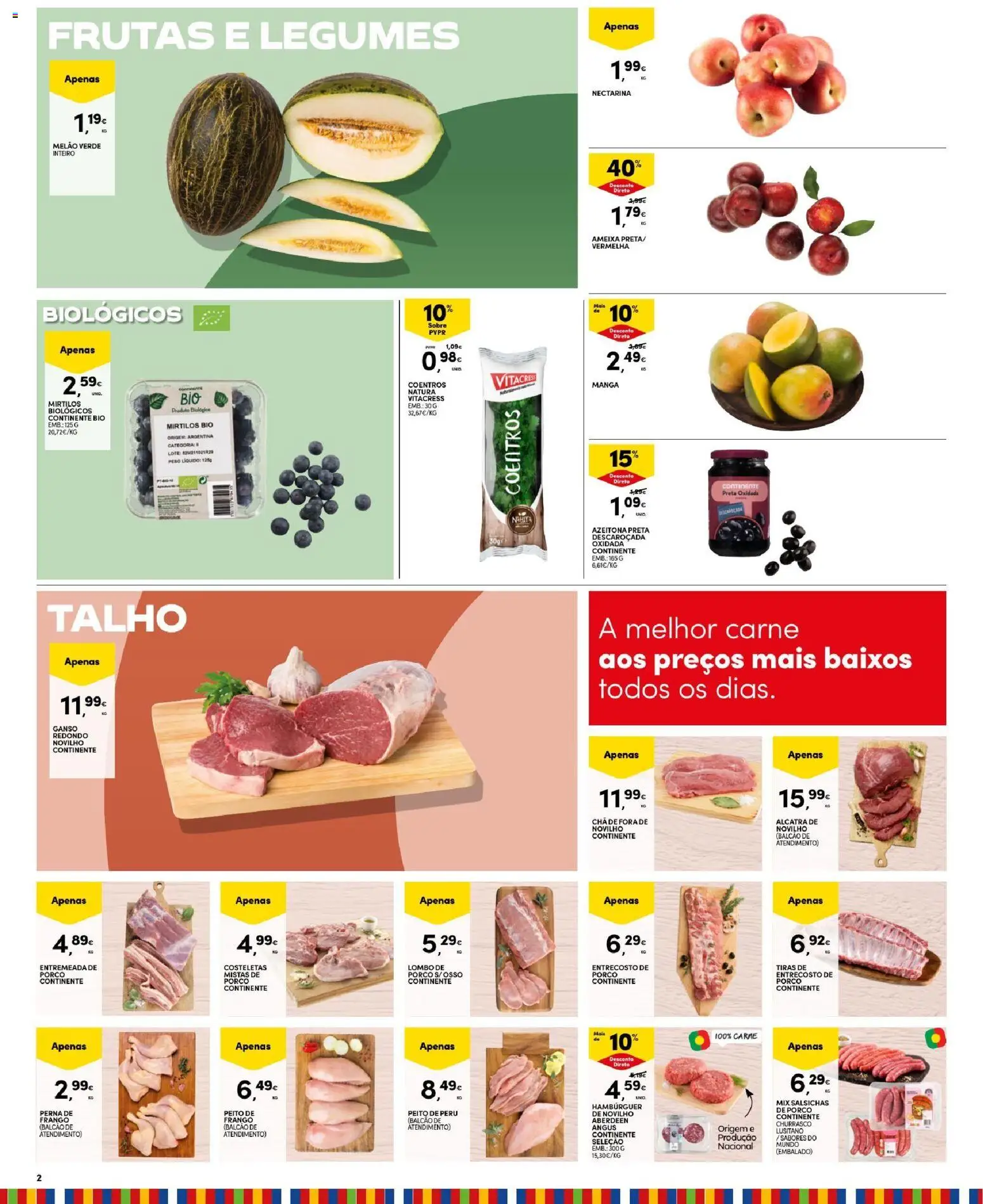 Continente Madeira │ válido de 25/08/2026 | Página: 2 | Produtos: Lombo, Melão, Salsichas, Ganso
