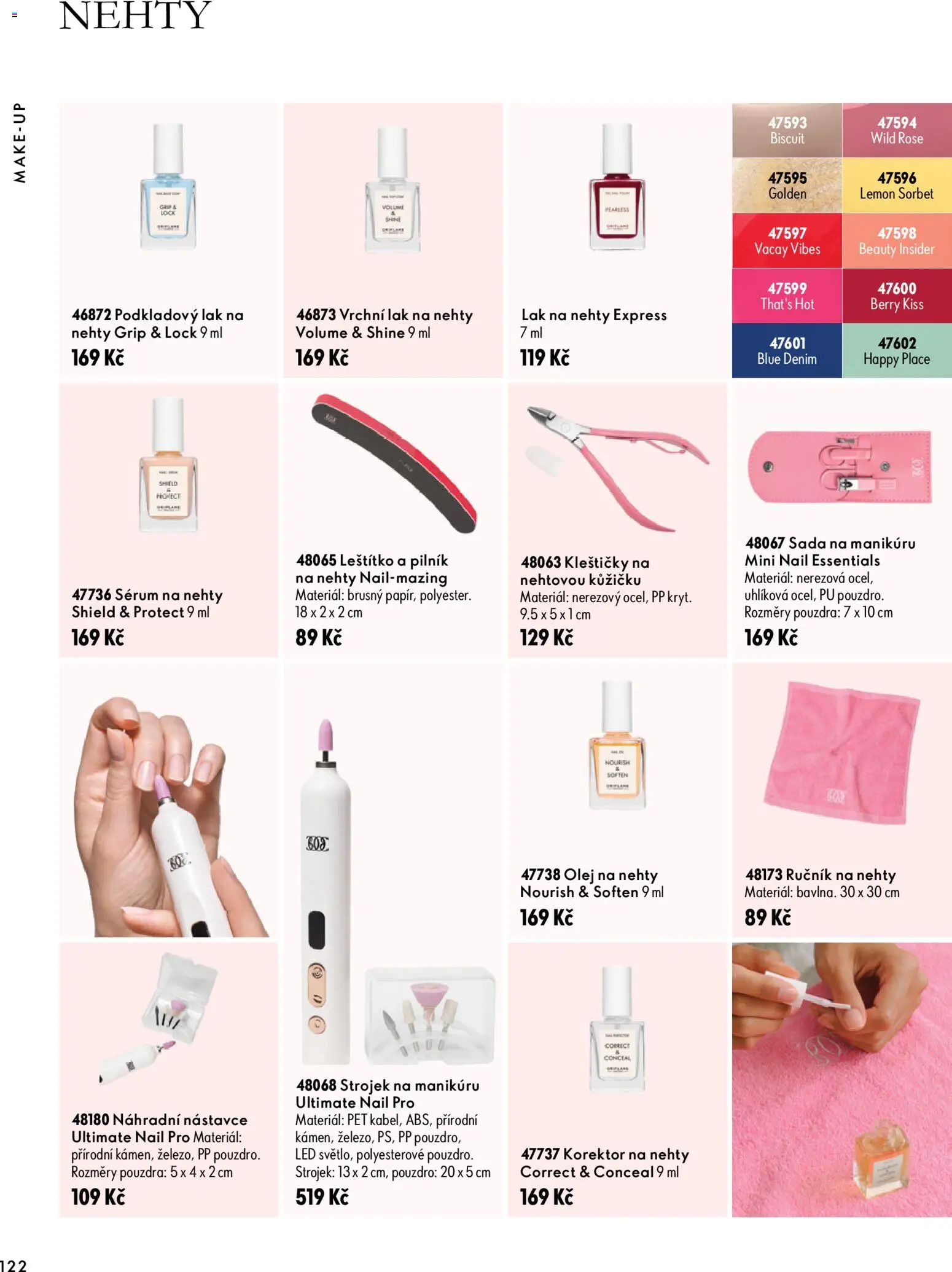 Oriflame katalog Novage+ Proceuticals od 30.09.2026 | Strana: 122 | Produkty: Makeup, Olej, Nehty, Lak na nehty