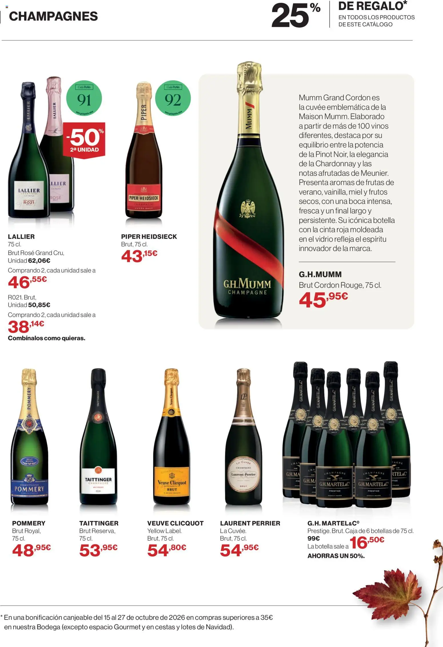 El Corte Inglés Bodega │ válido desde el 01/10/2026 | Página: 27 | Productos: Miel, Caja
